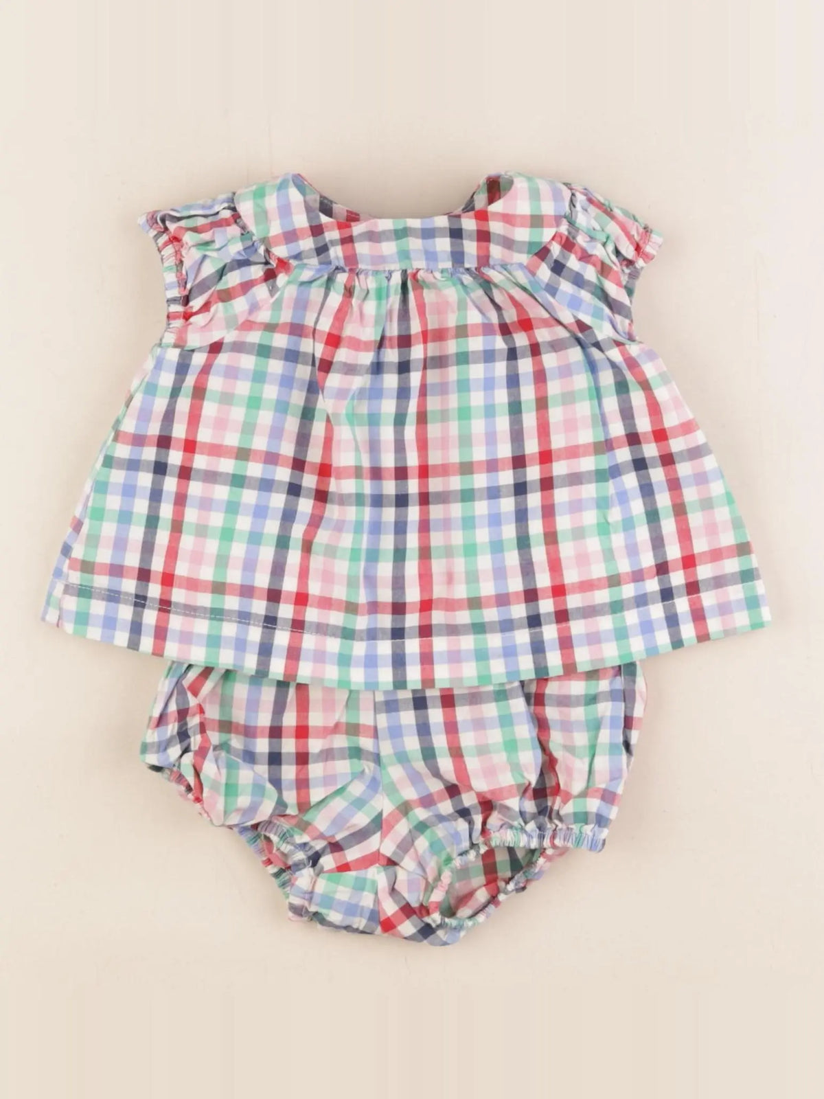 GAP - ensemble bleu, rouge - 3/6 mois