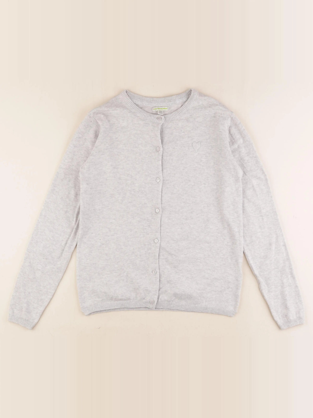 Vertbaudet - gilet gris - 12 ans