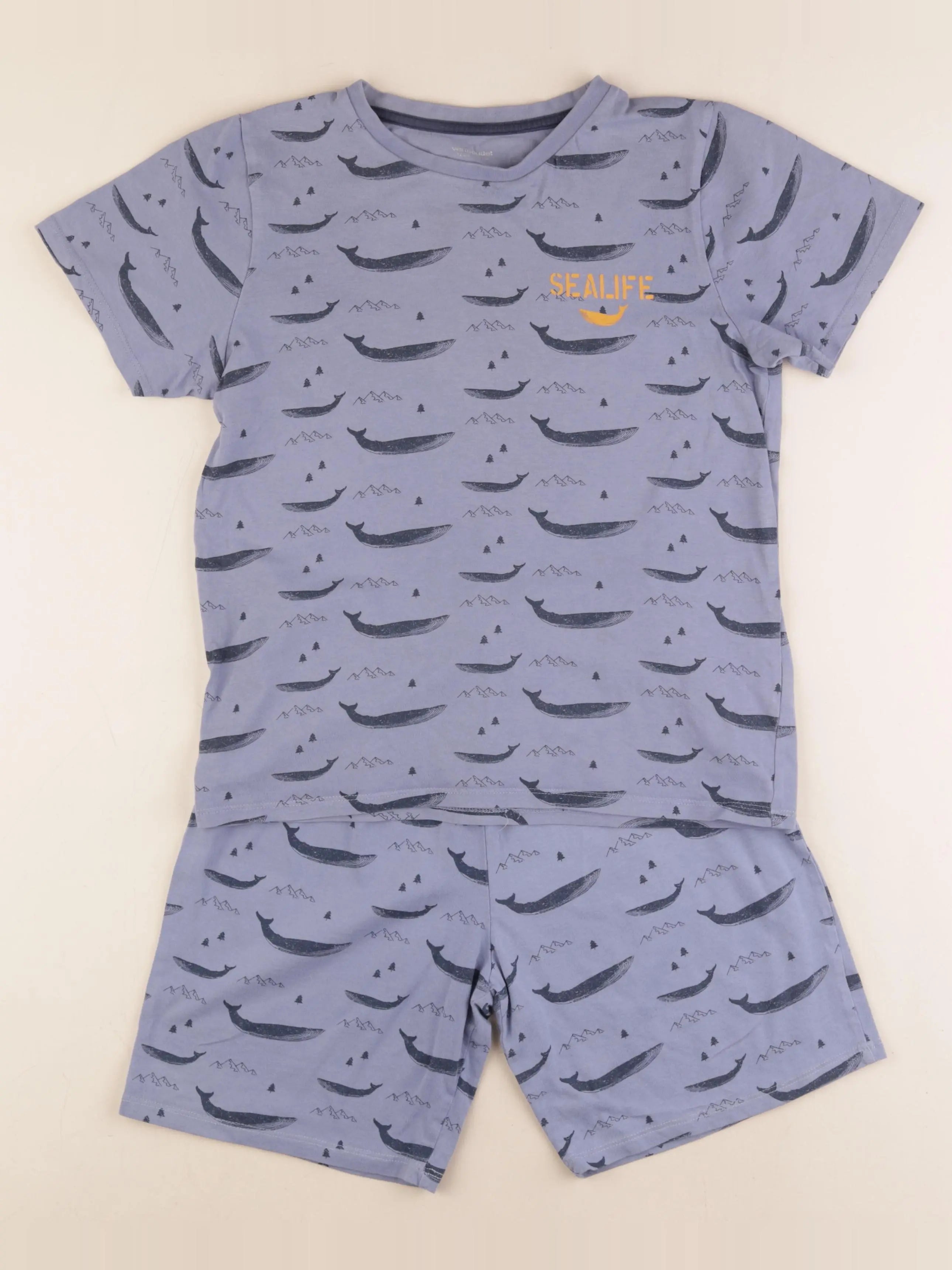 Vertbaudet - pyjama coton bleu - 12 ans