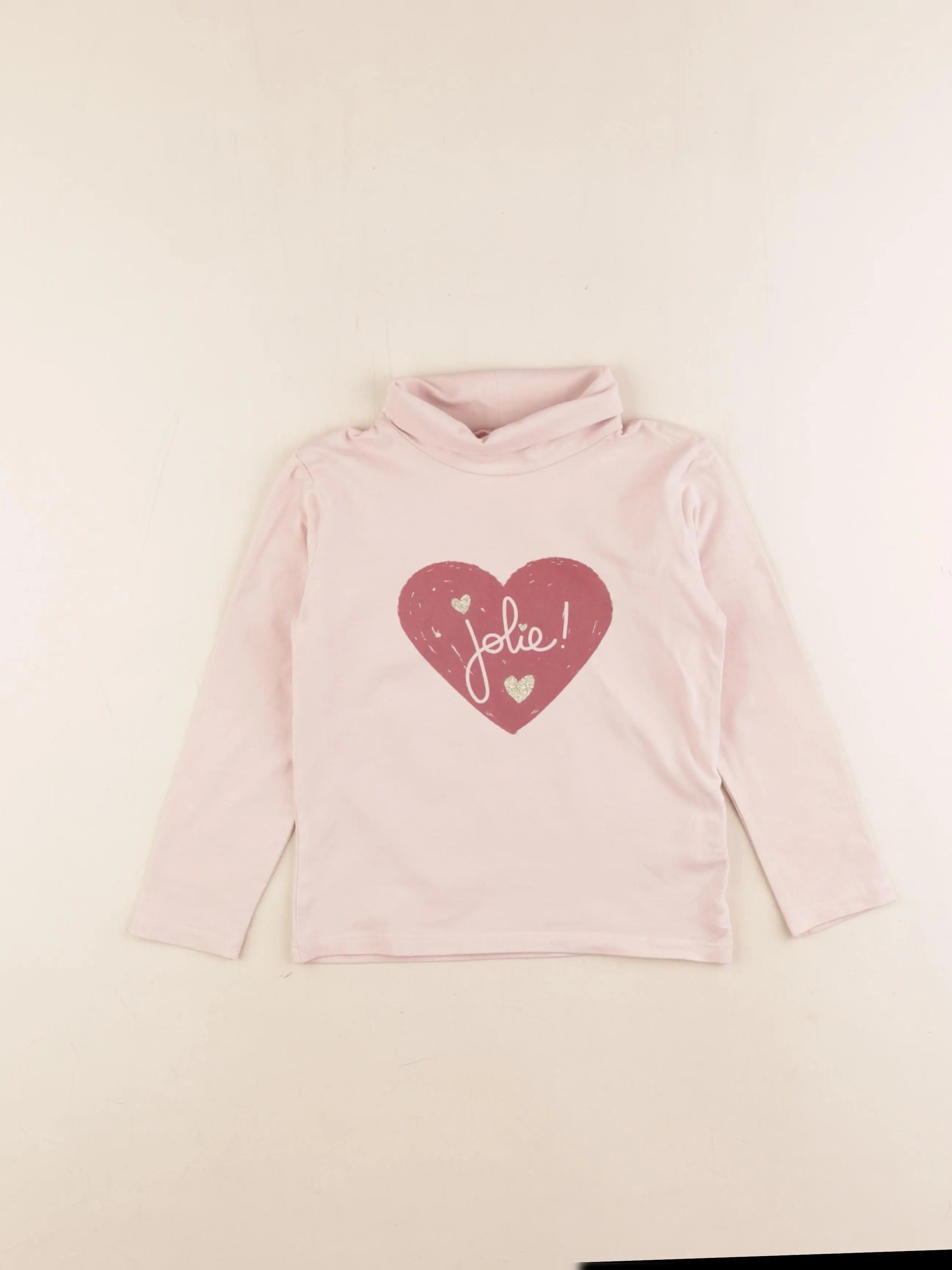 Vertbaudet - sous-pull rose - 5 ans