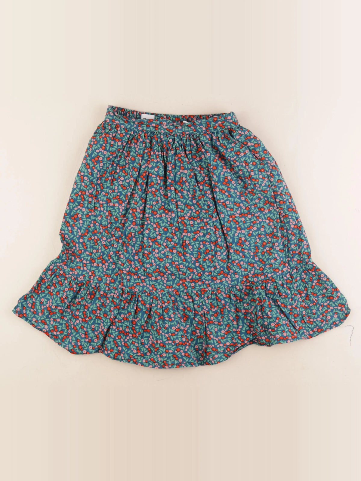 Vertbaudet - jupe vert, bleu - 7 ans