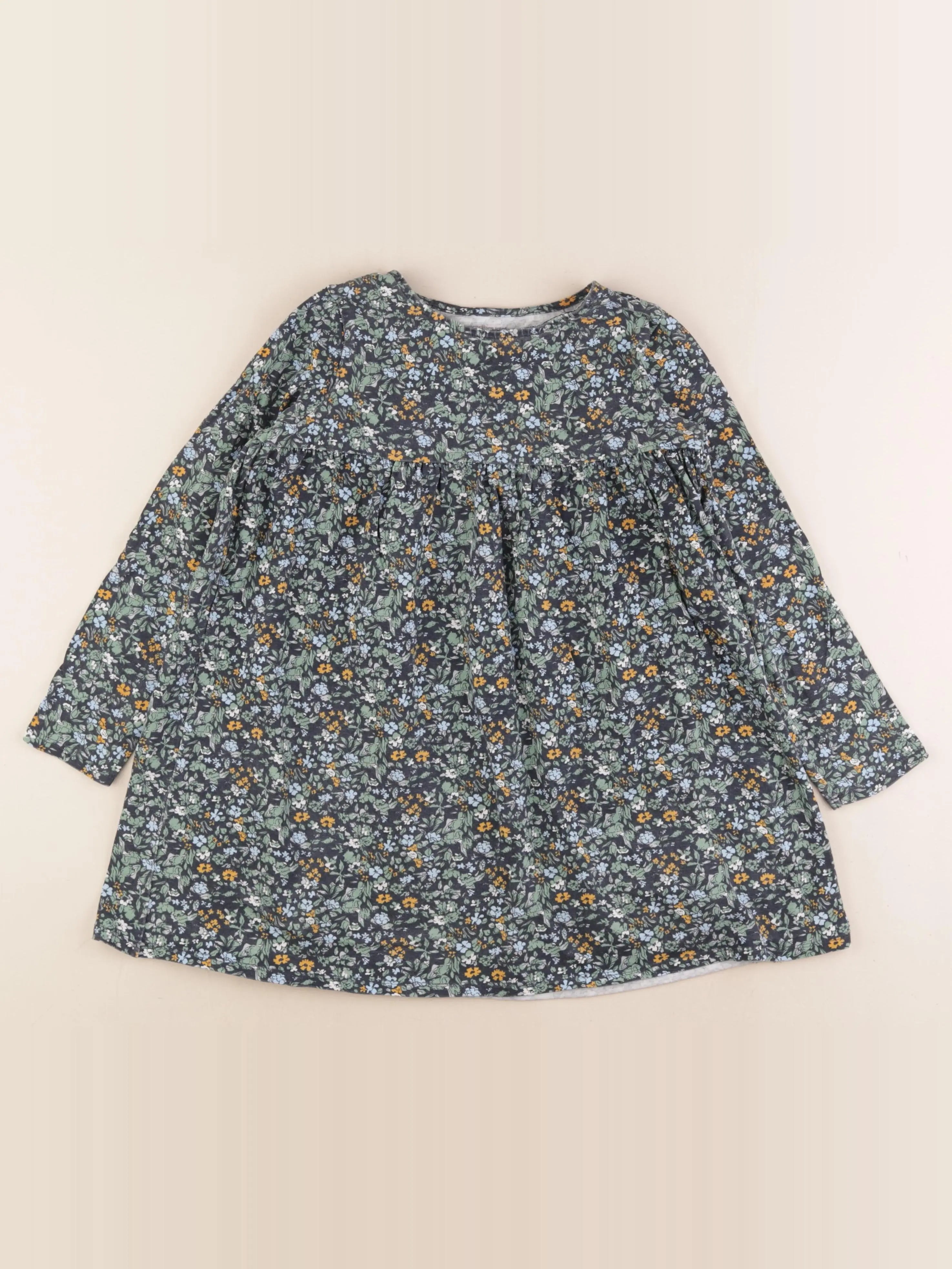 Vertbaudet - robe bleu, vert - 8 ans