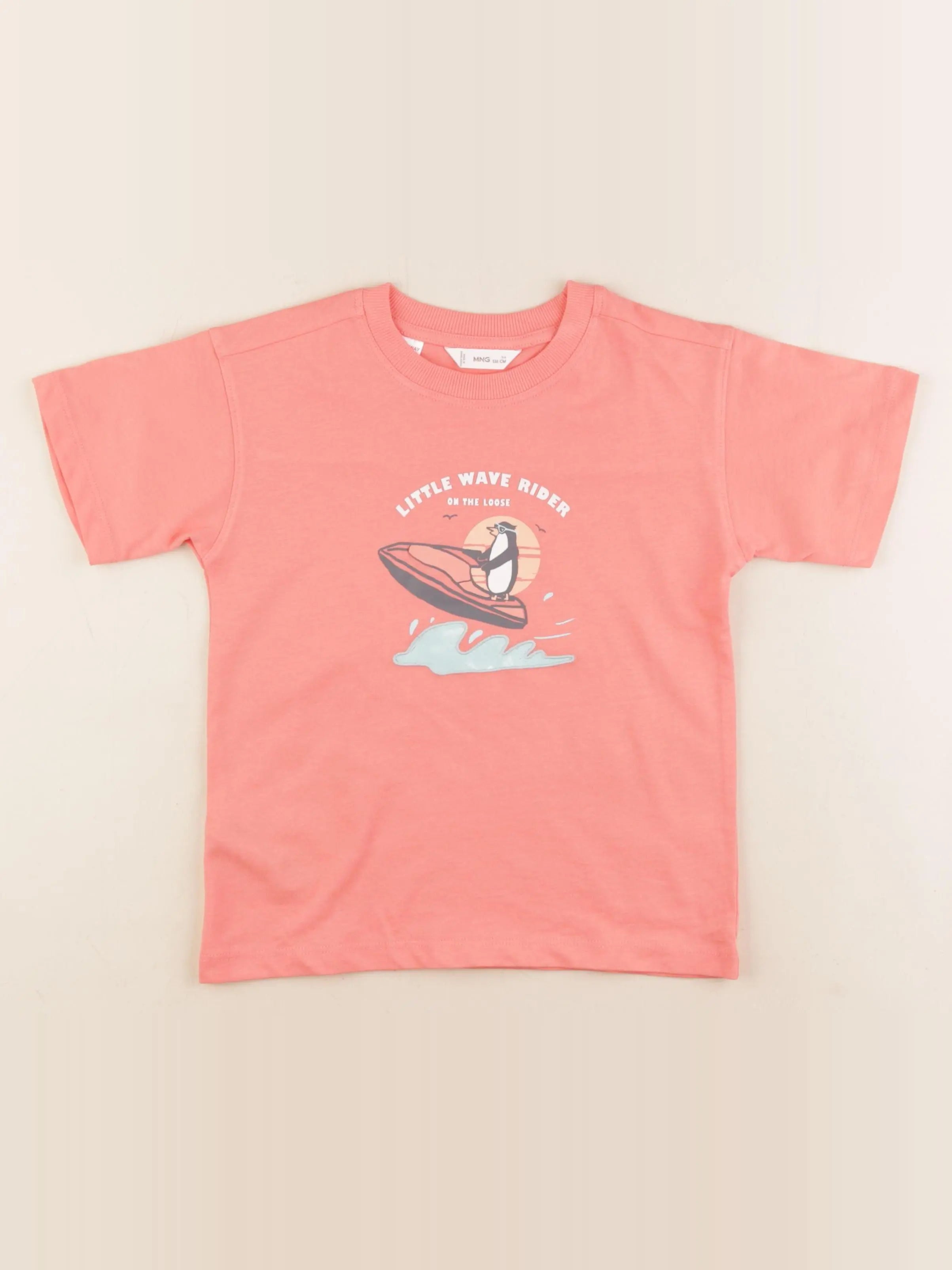 Mango - tee-shirt rose - 5/6 ans