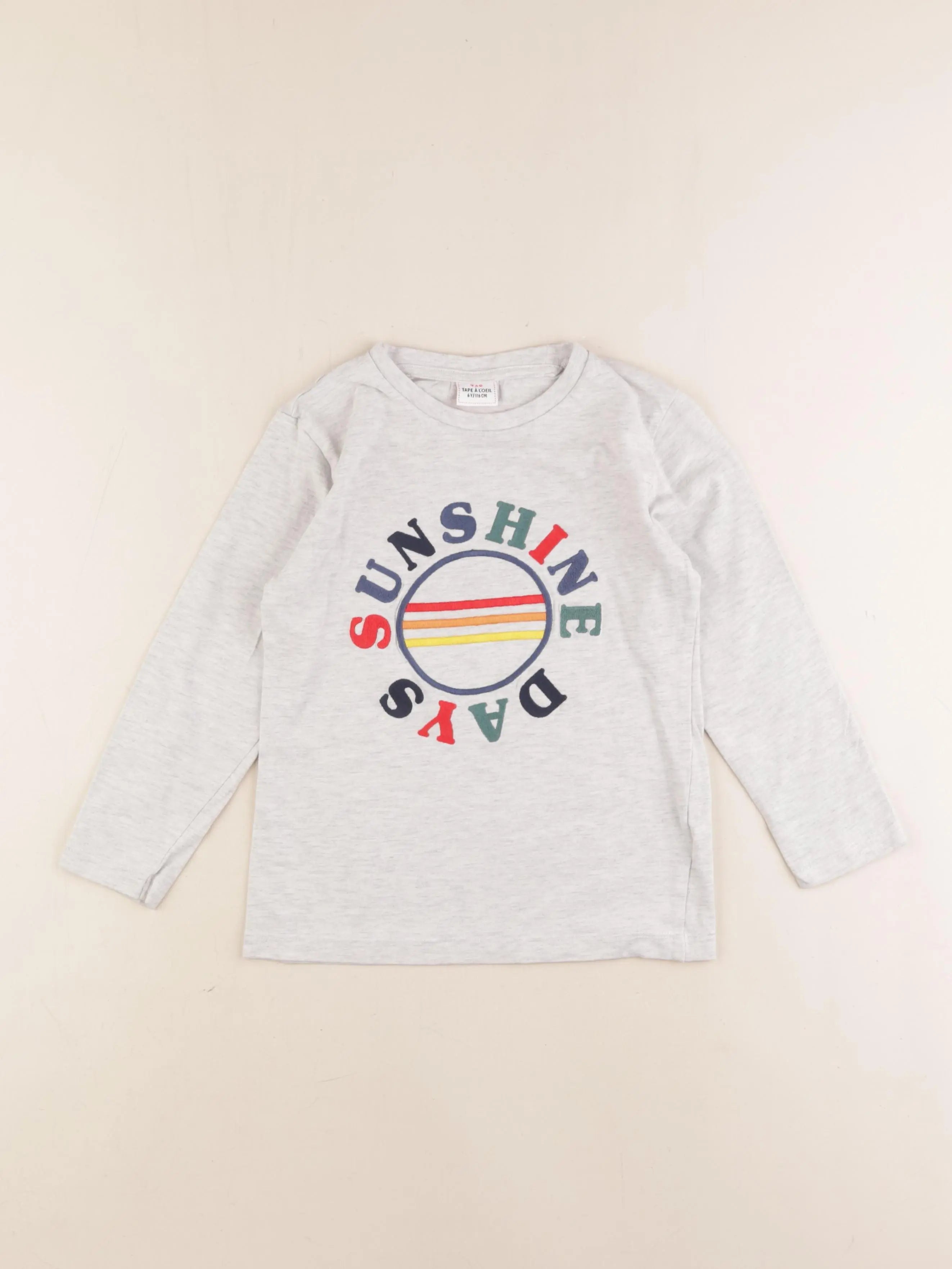 Tape à l'oeil - tee-shirt gris - 6 ans