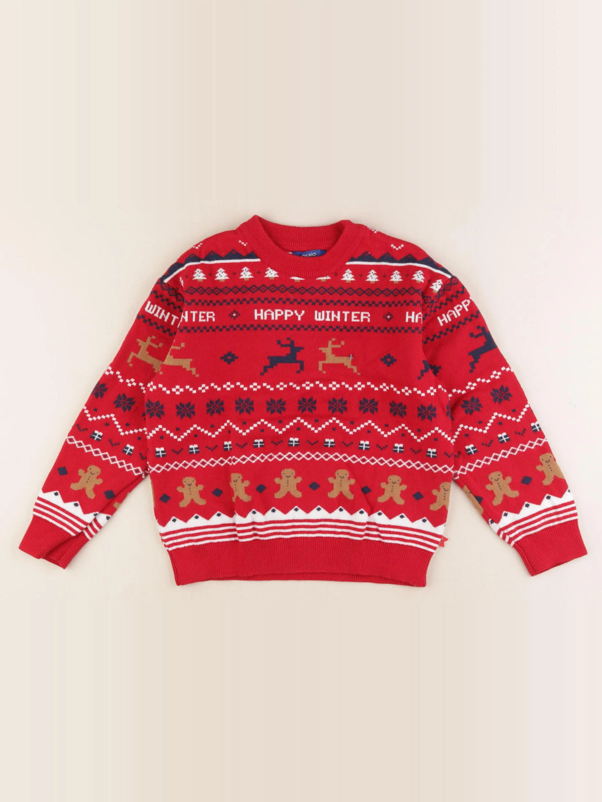 Okaidi - pull rouge - 10 ans