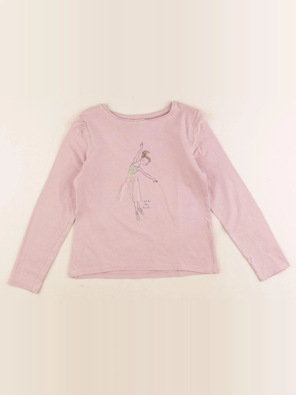 Vertbaudet - tee-shirt rose - 8 ans