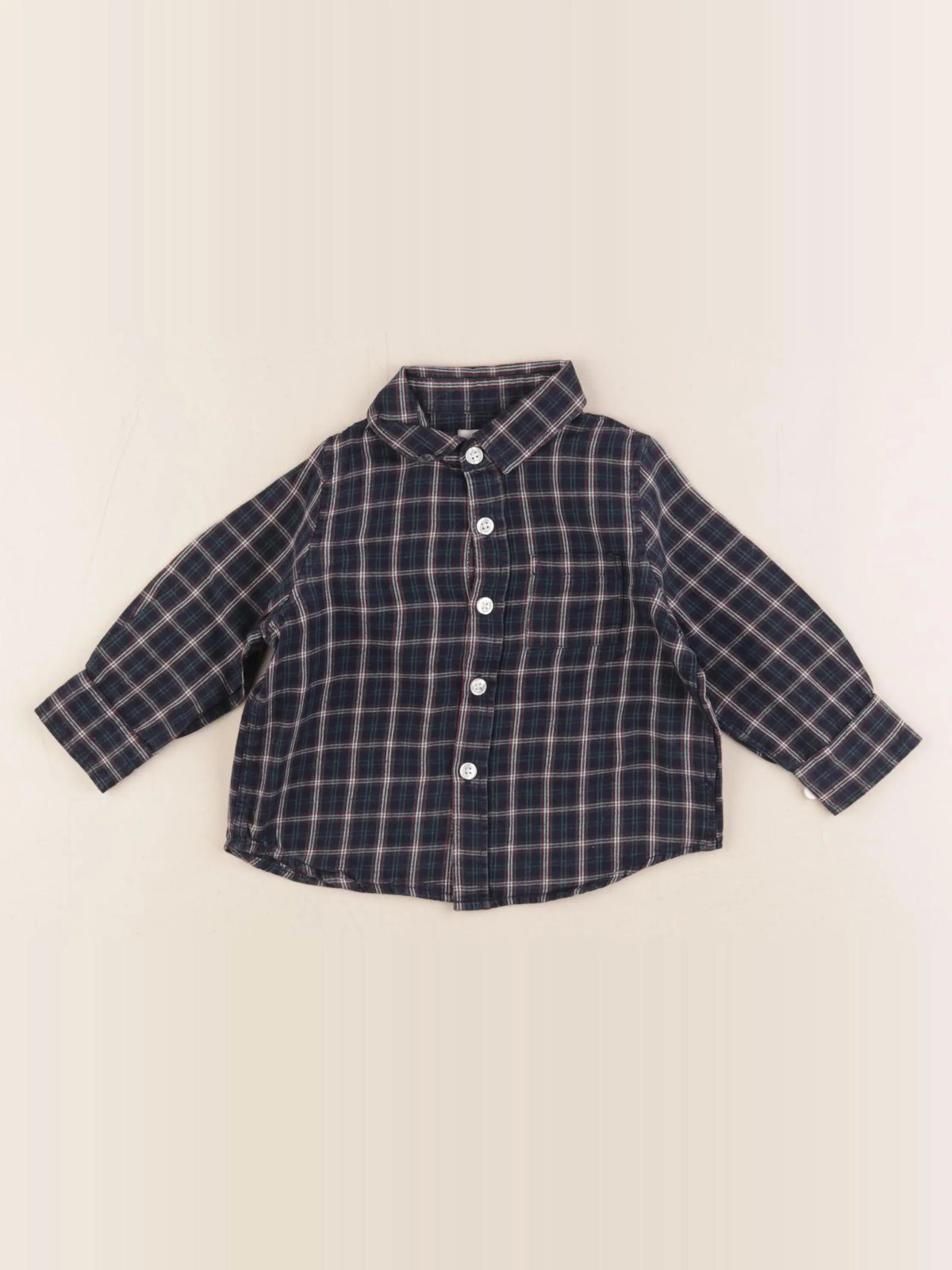 Cyrillus - chemise bleu - 12 mois