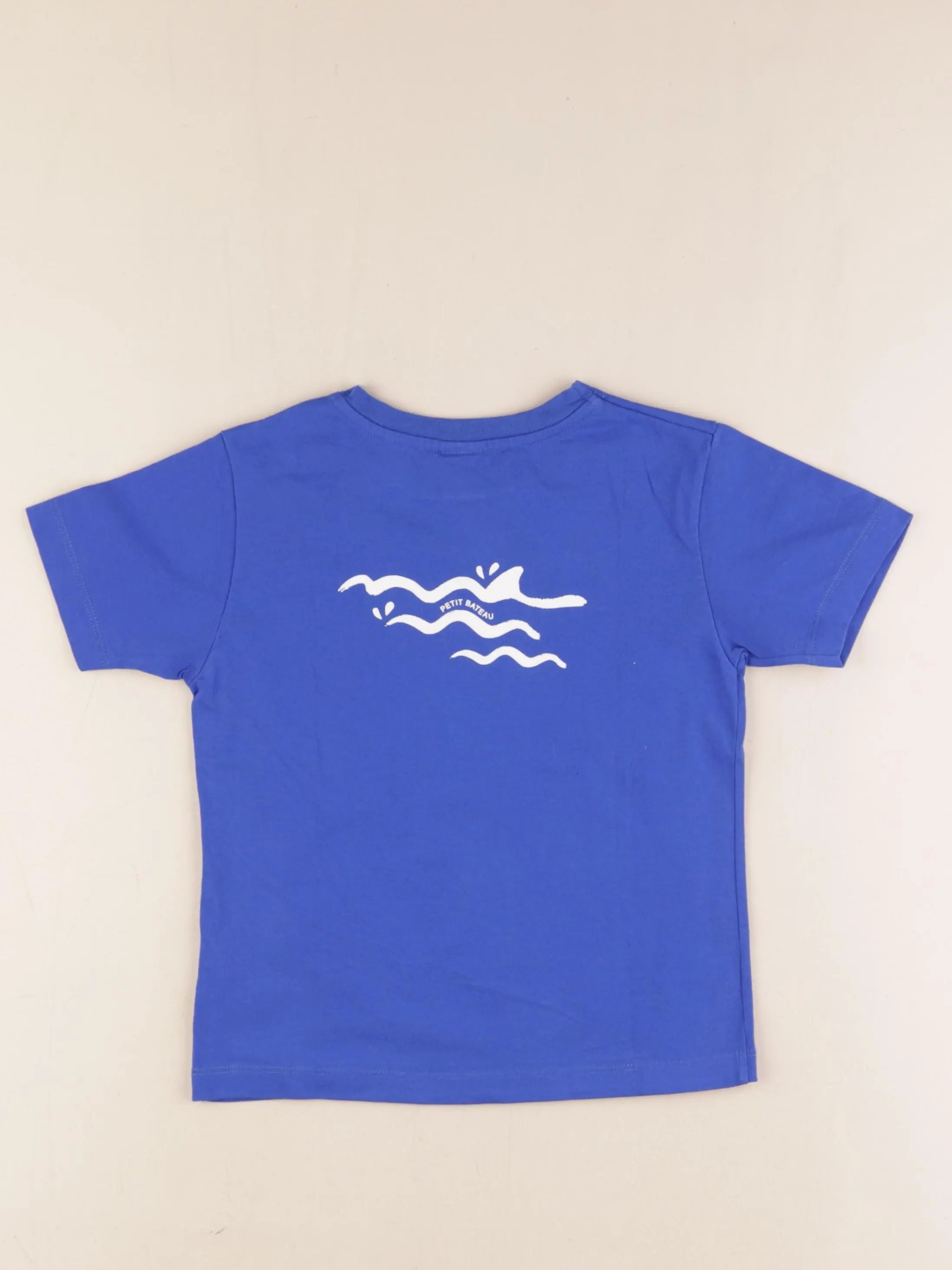 Petit Bateau - tee-shirt imprimé au dos bleu - 5 ans