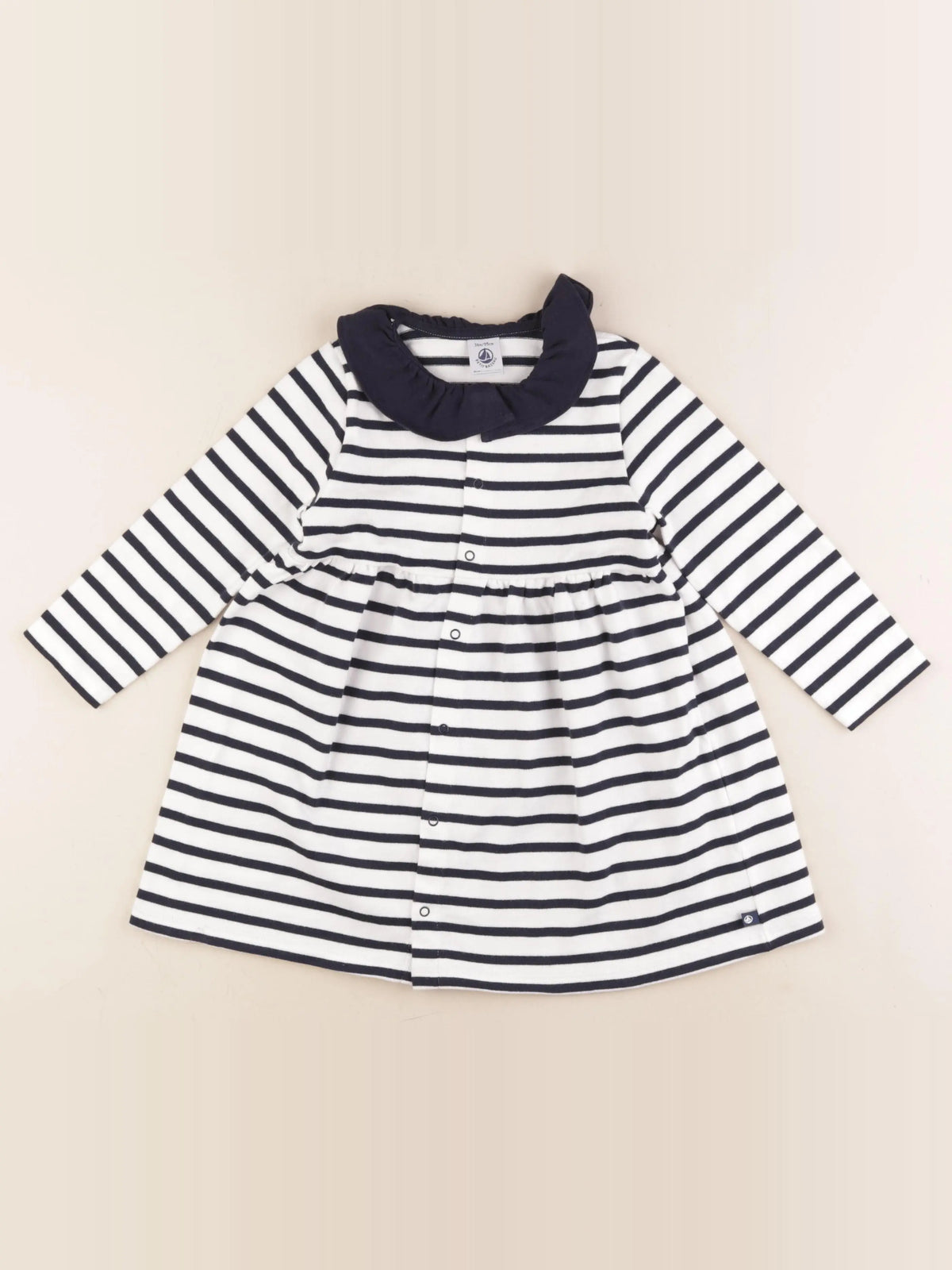 Petit Bateau - robe blanc - 36 mois
