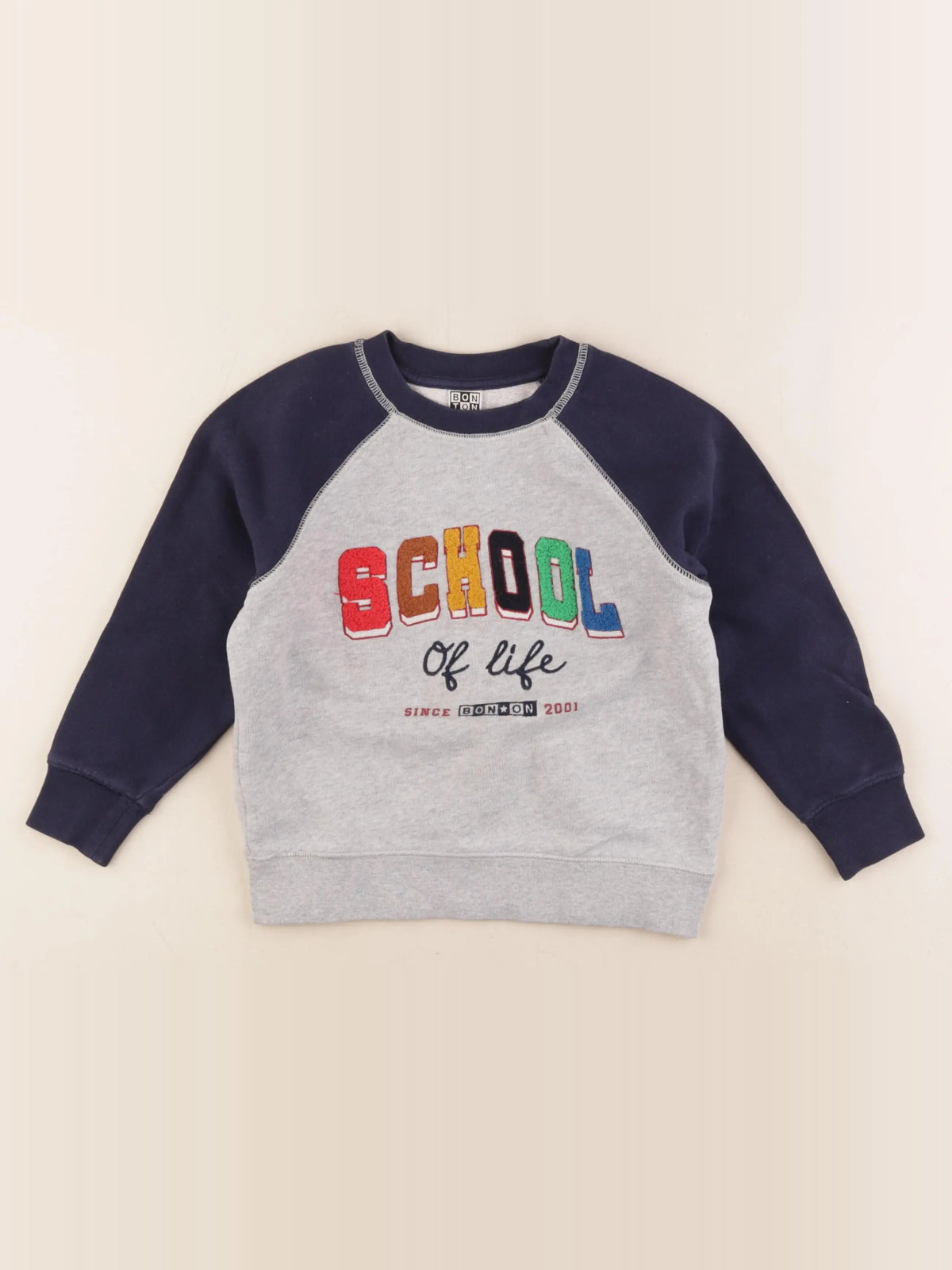 Bonton - sweat bleu - 4 ans