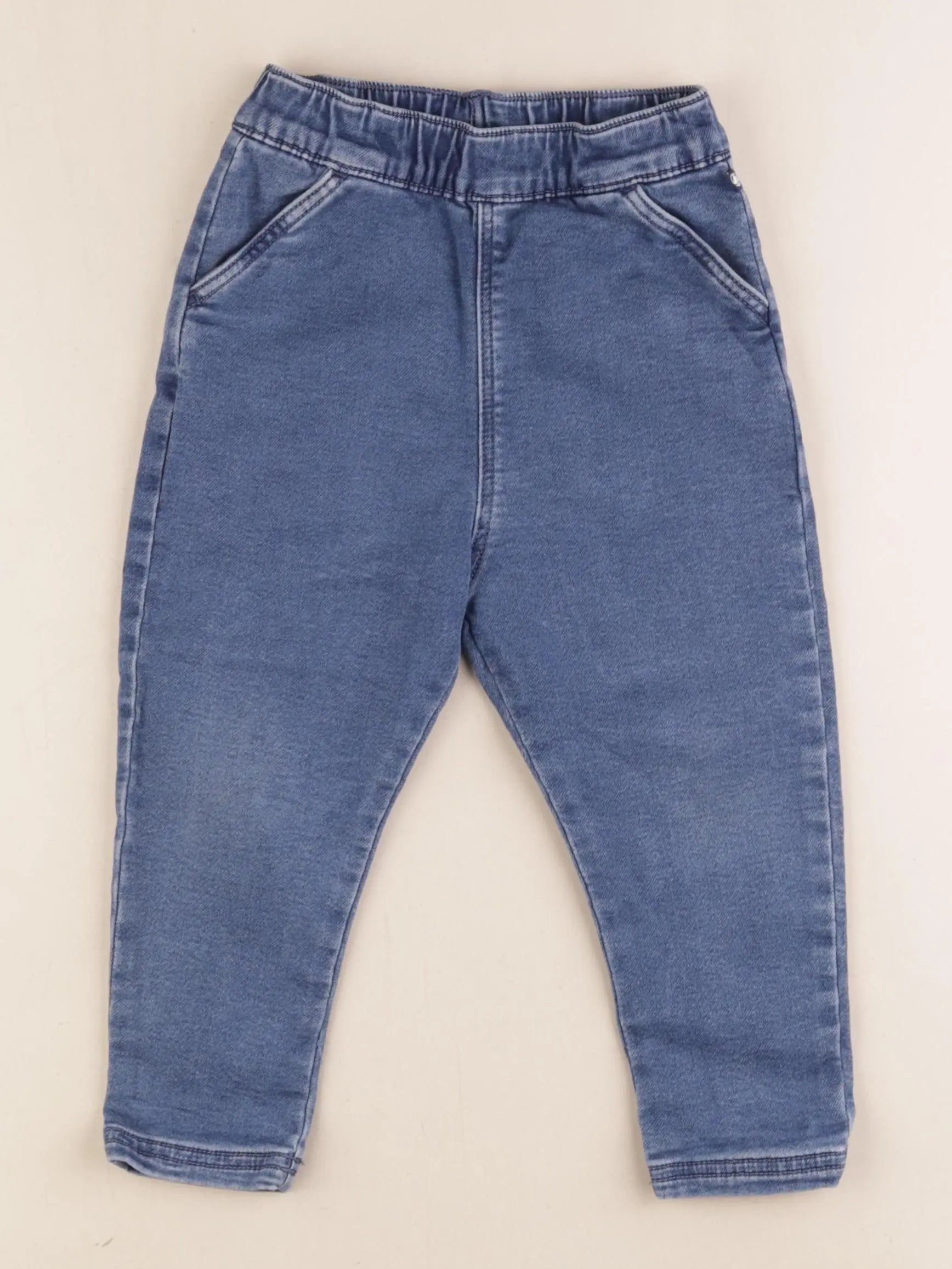 Petit Bateau - pantalon bleu - 36 mois
