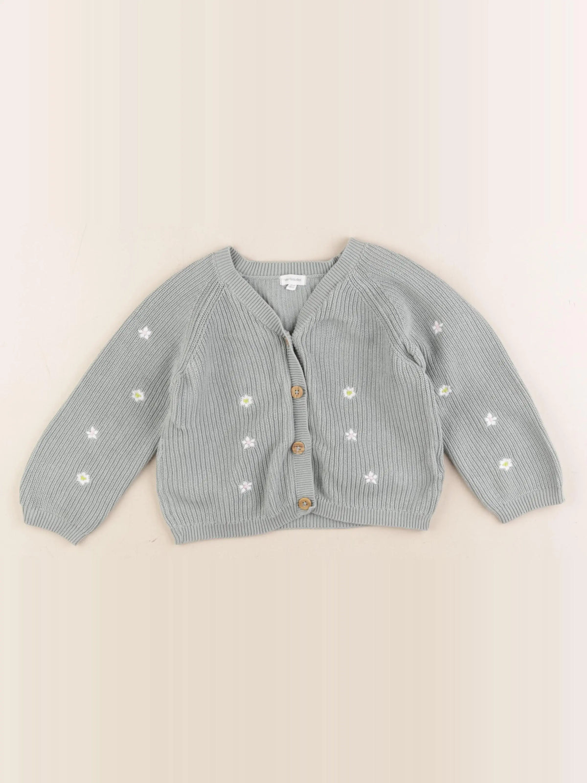 Vertbaudet - gilet vert - 36 mois