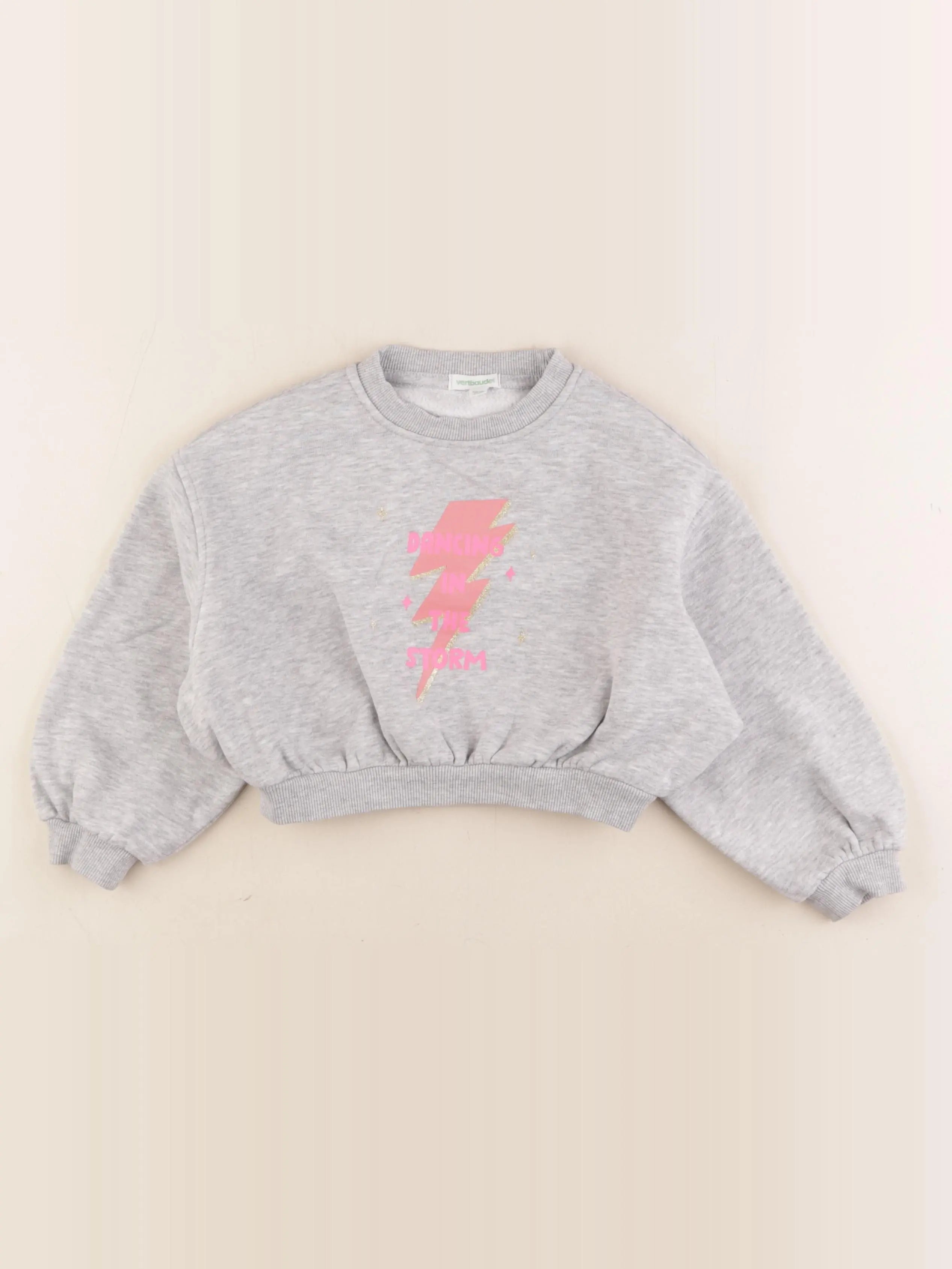 Vertbaudet - sweat gris - 4 ans
