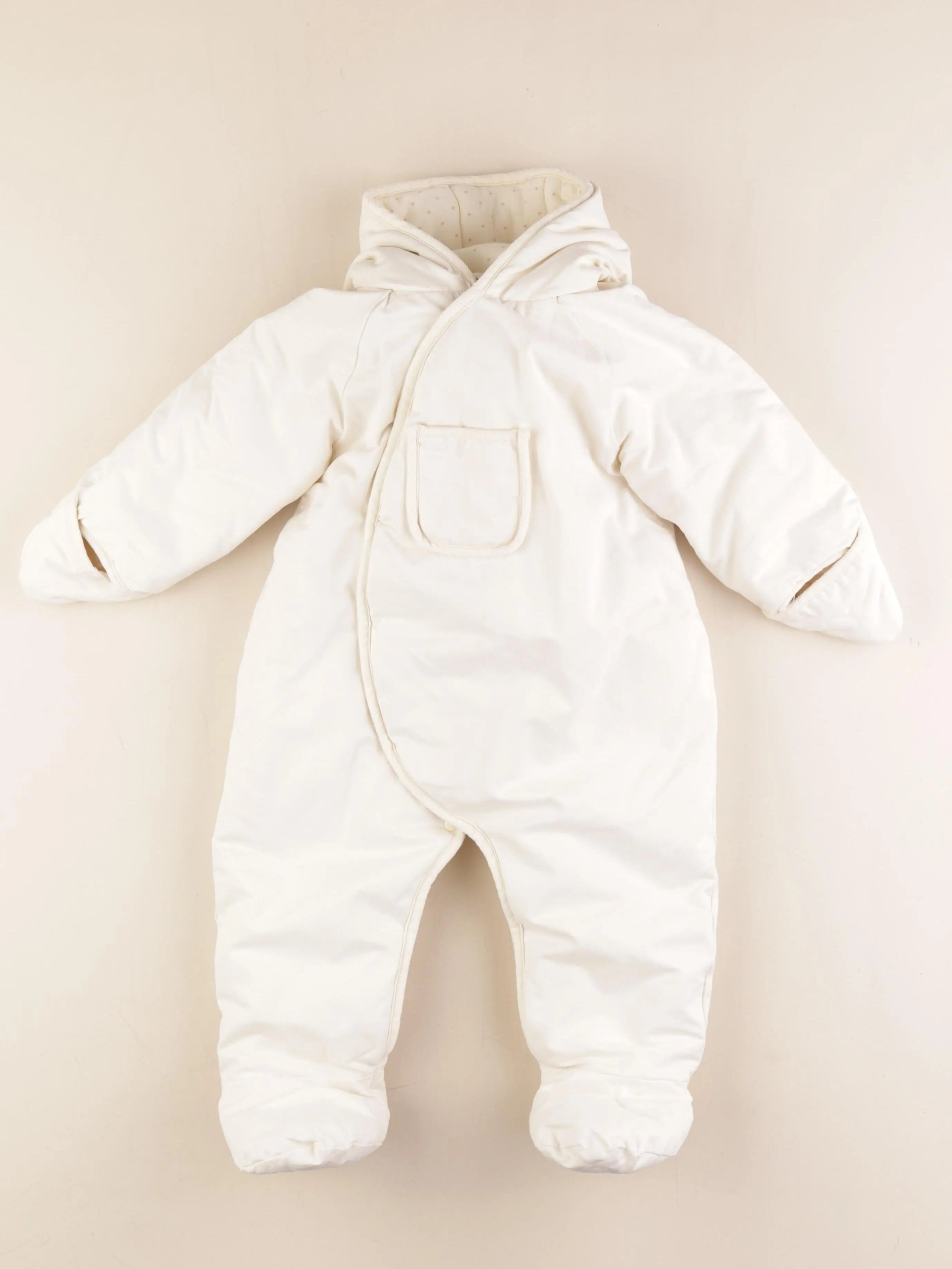 Vertbaudet - combi-pilote blanc - 18 mois