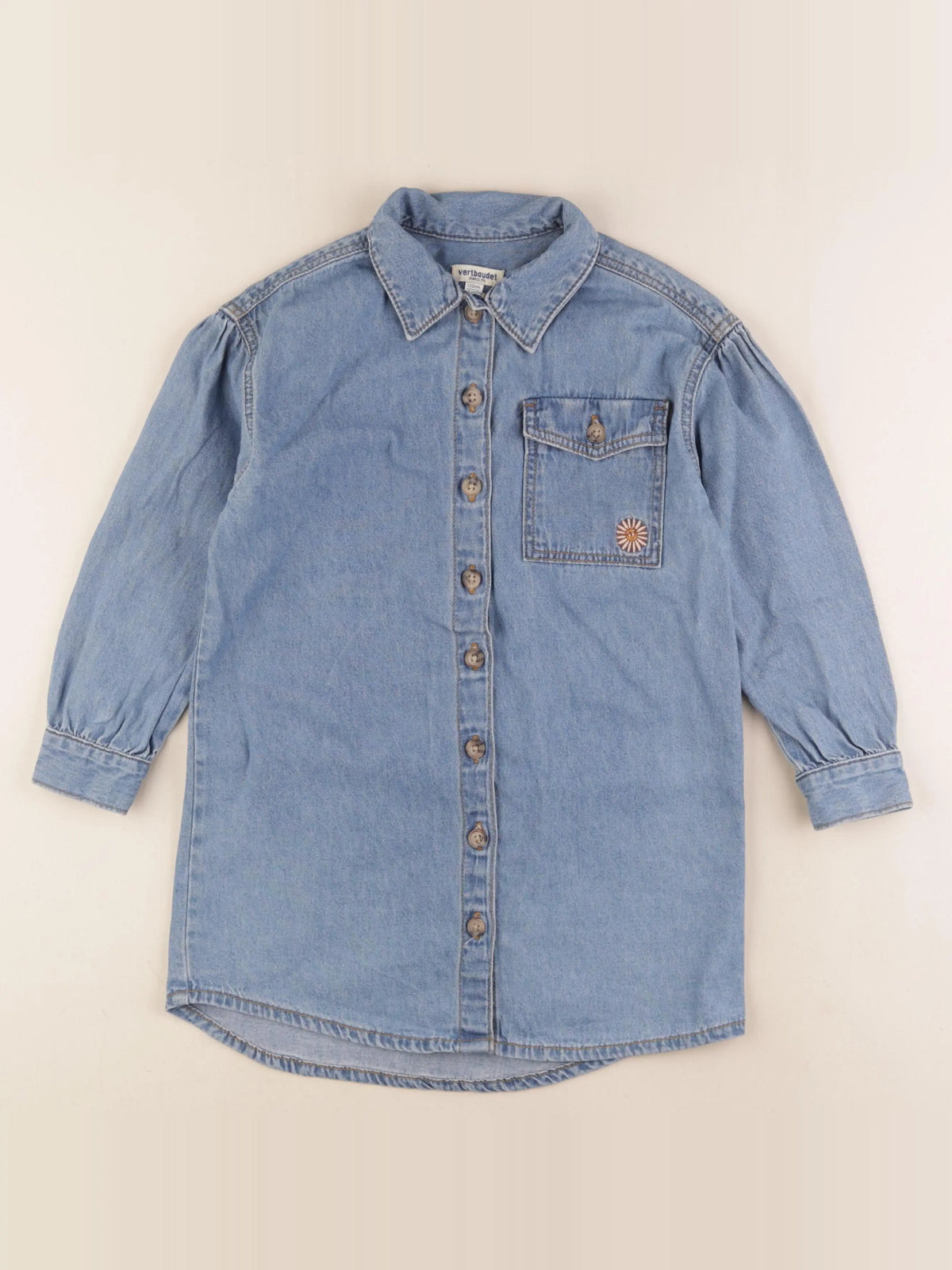 Vertbaudet - robe bleu - 7 ans