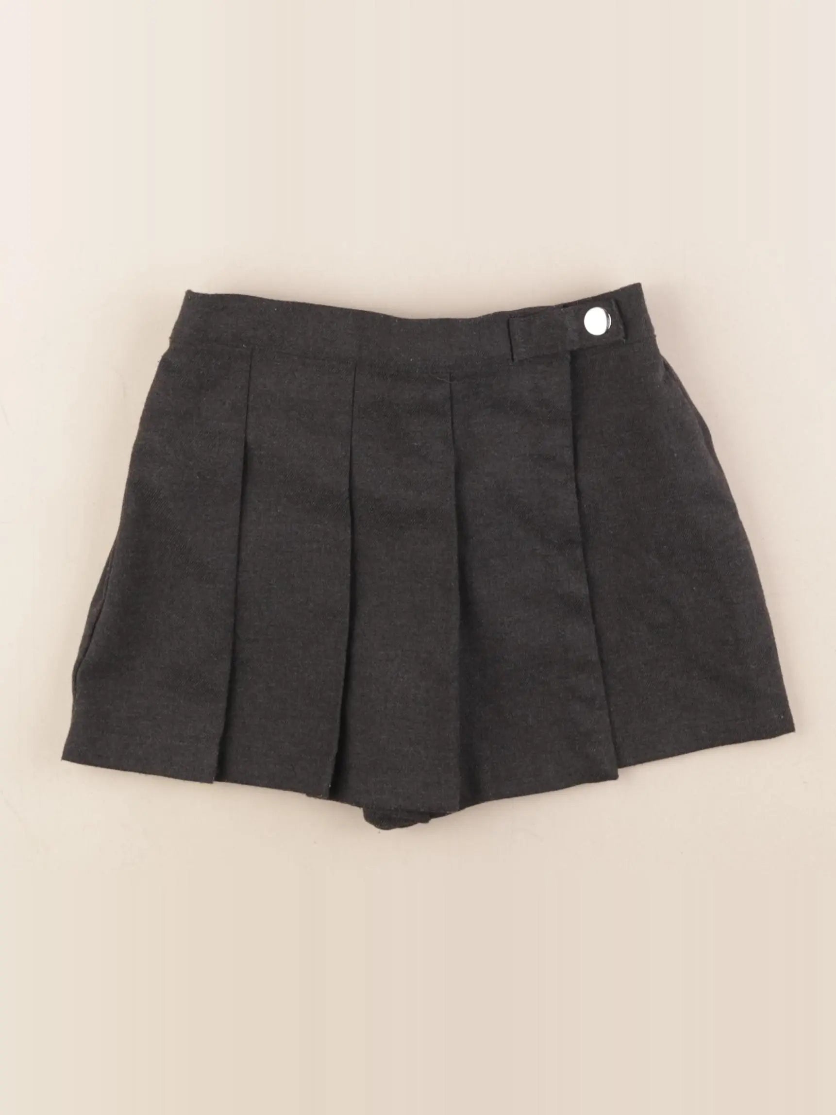 Vertbaudet - jupe short gris - 7 ans