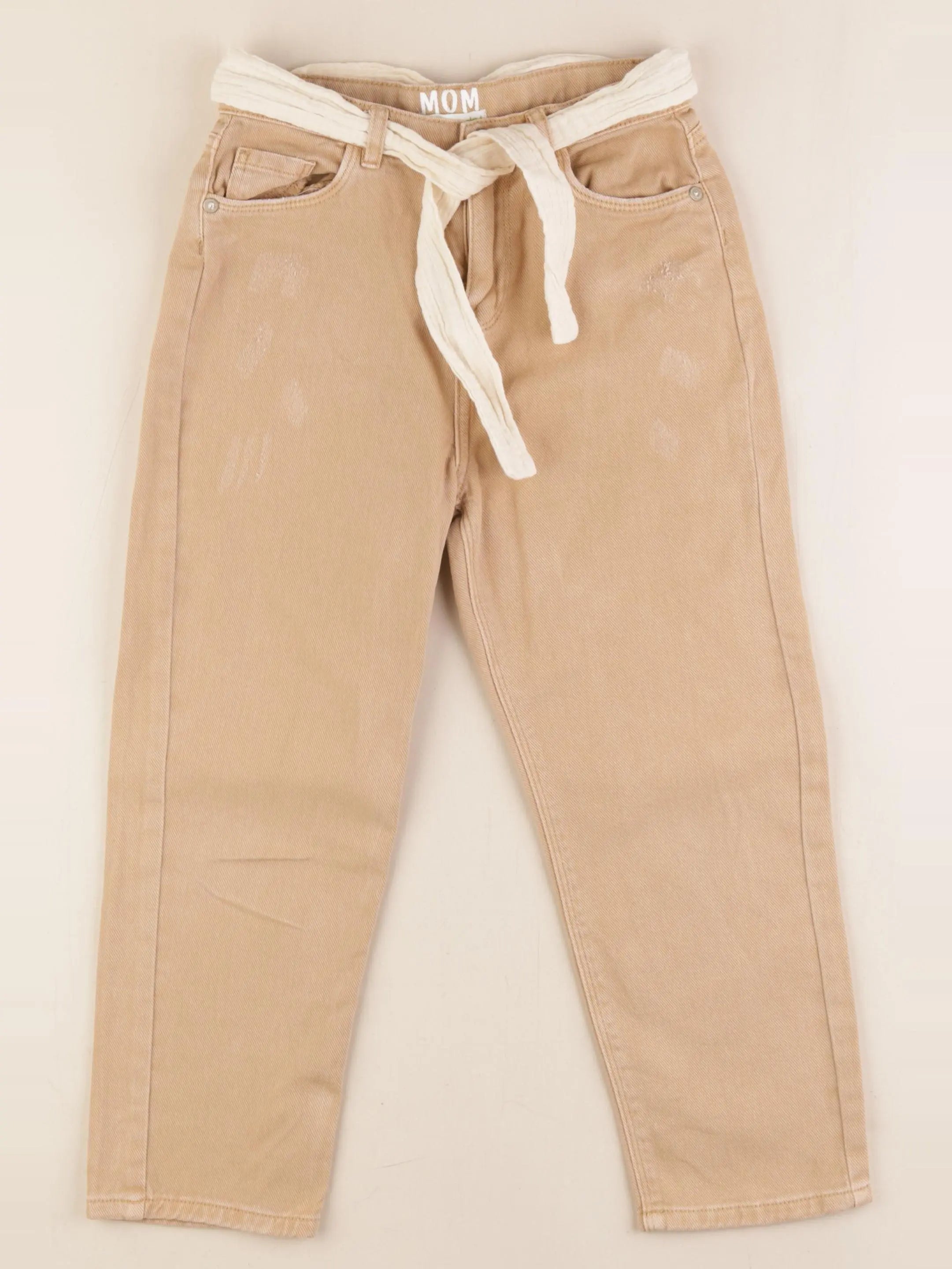 Vertbaudet - pantalon beige - 7 ans