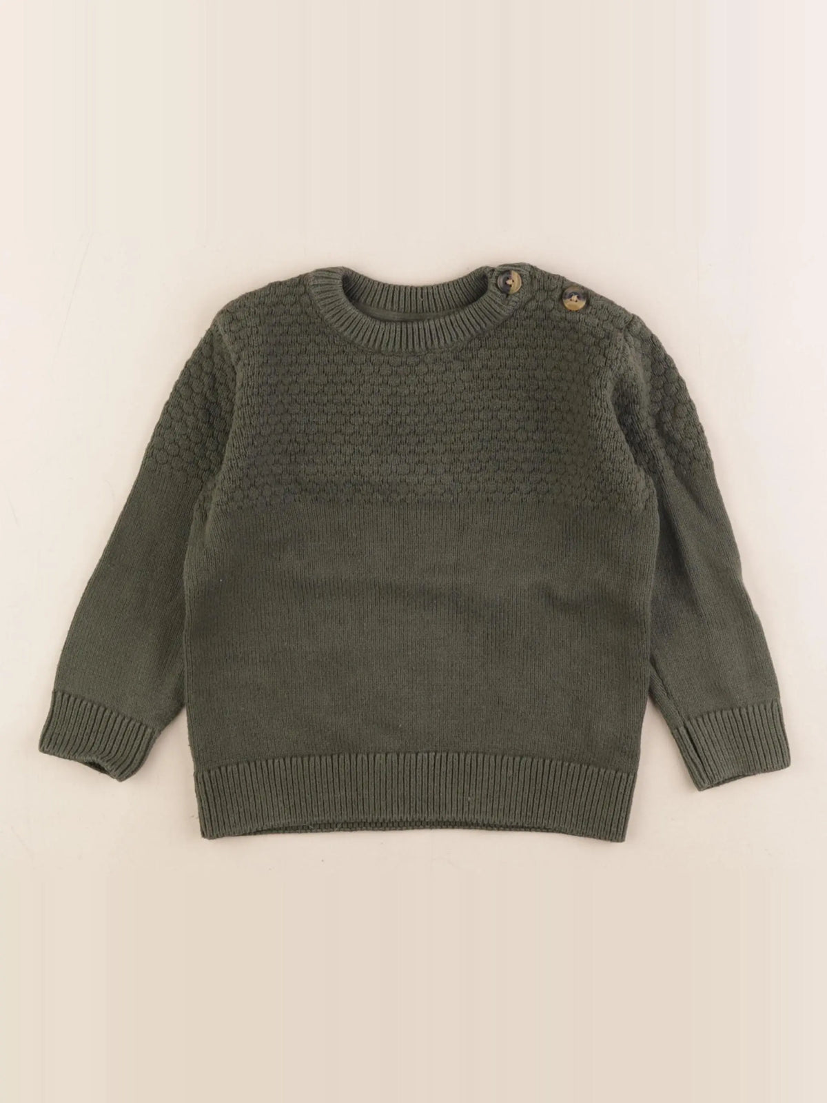 Vertbaudet - pull vert - 4 ans