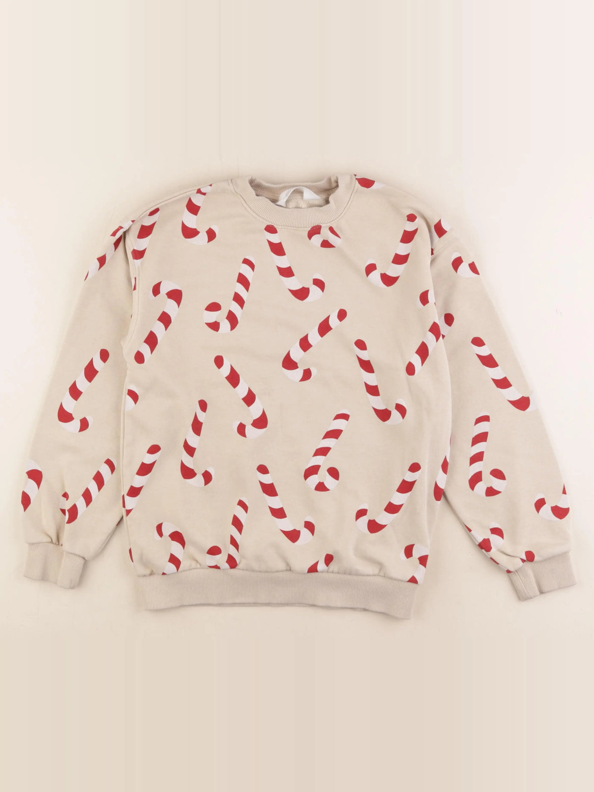 H&M - sweat beige - 8/10 ans