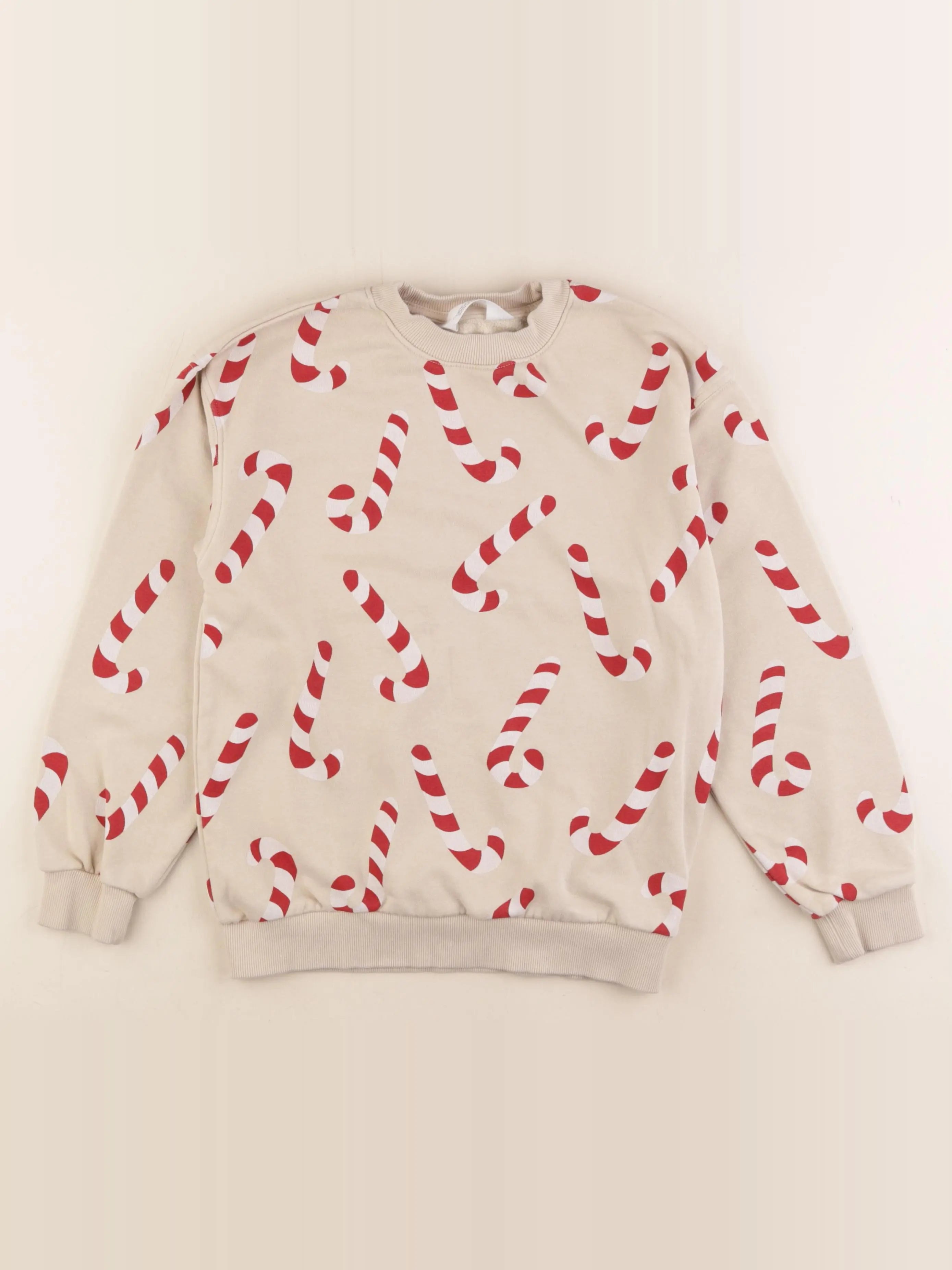 H&M - sweat beige - 8/10 ans