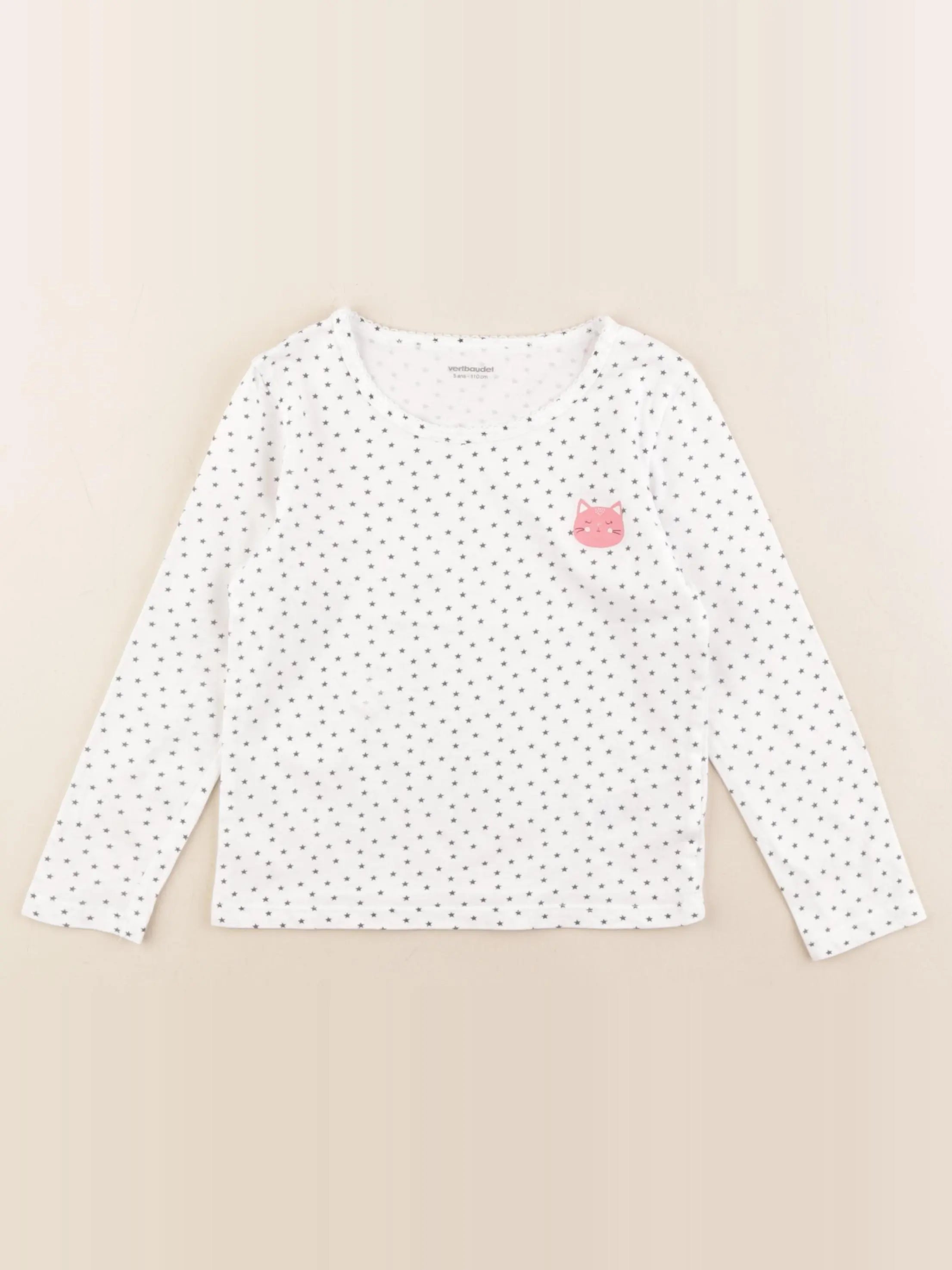 Vertbaudet - maillot de corps blanc - 5 ans