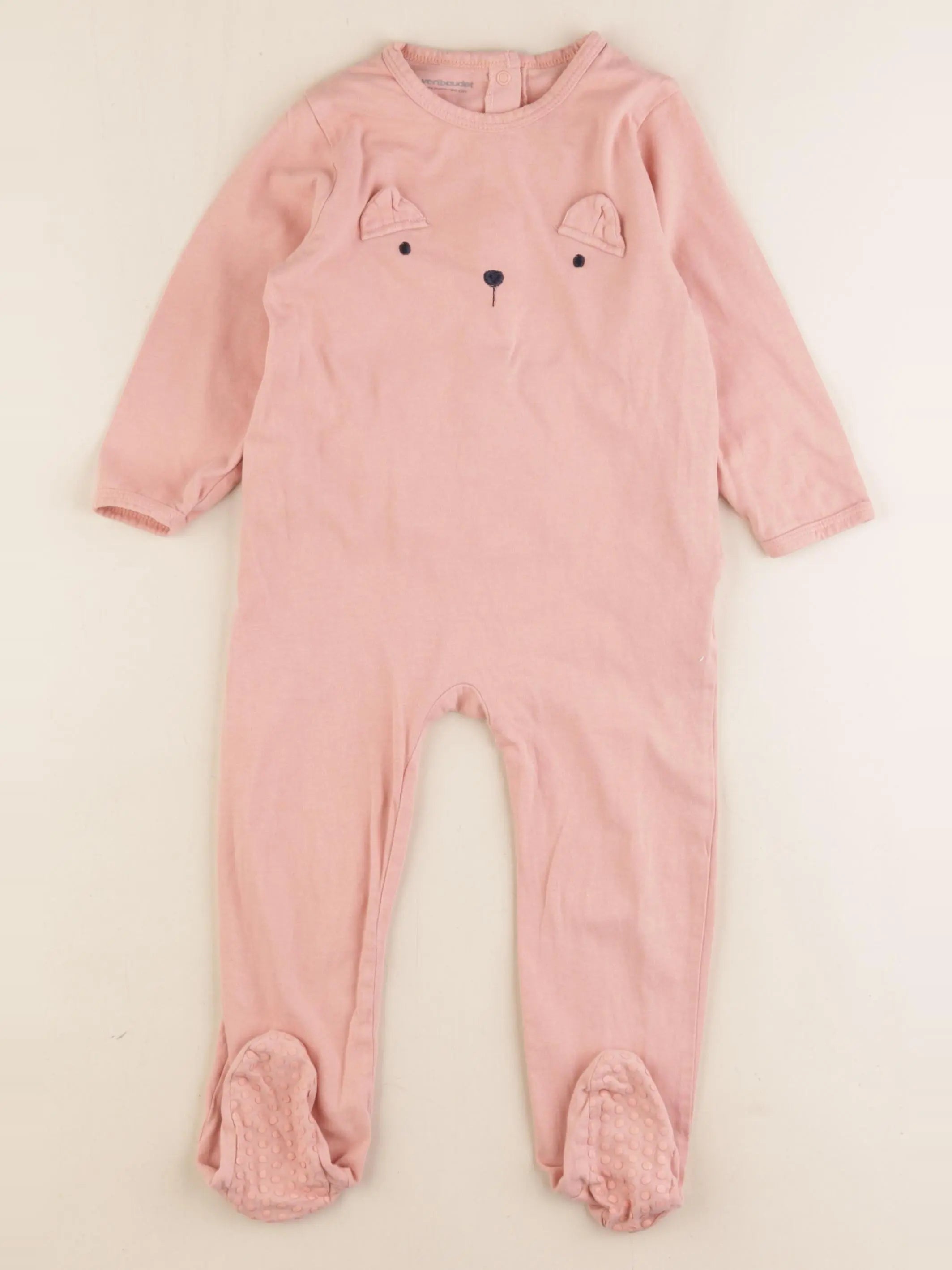 Vertbaudet - pyjama coton rose - 24 mois