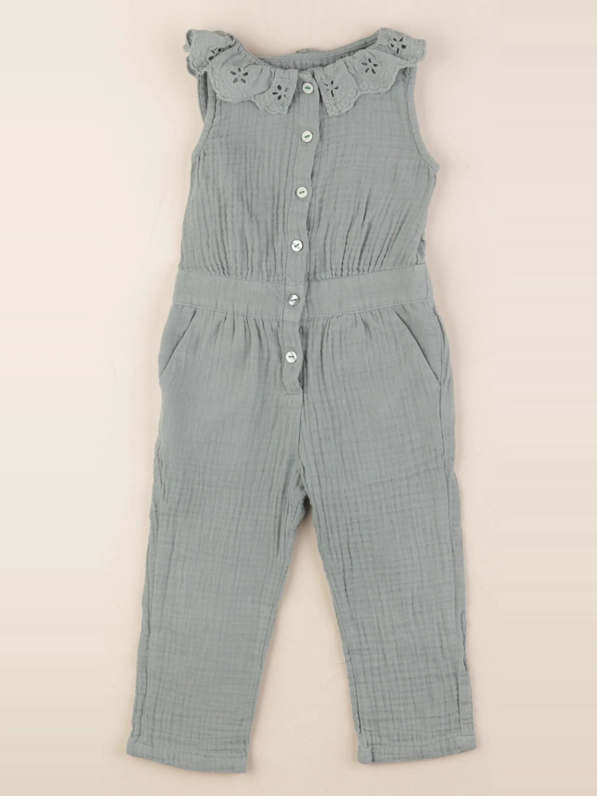 Vertbaudet - combinaison vert - 2 ans