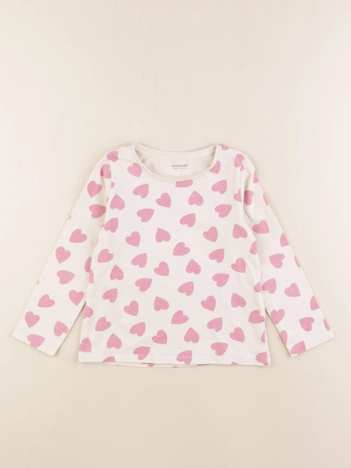 Vertbaudet - tee-shirt rose - 4 ans