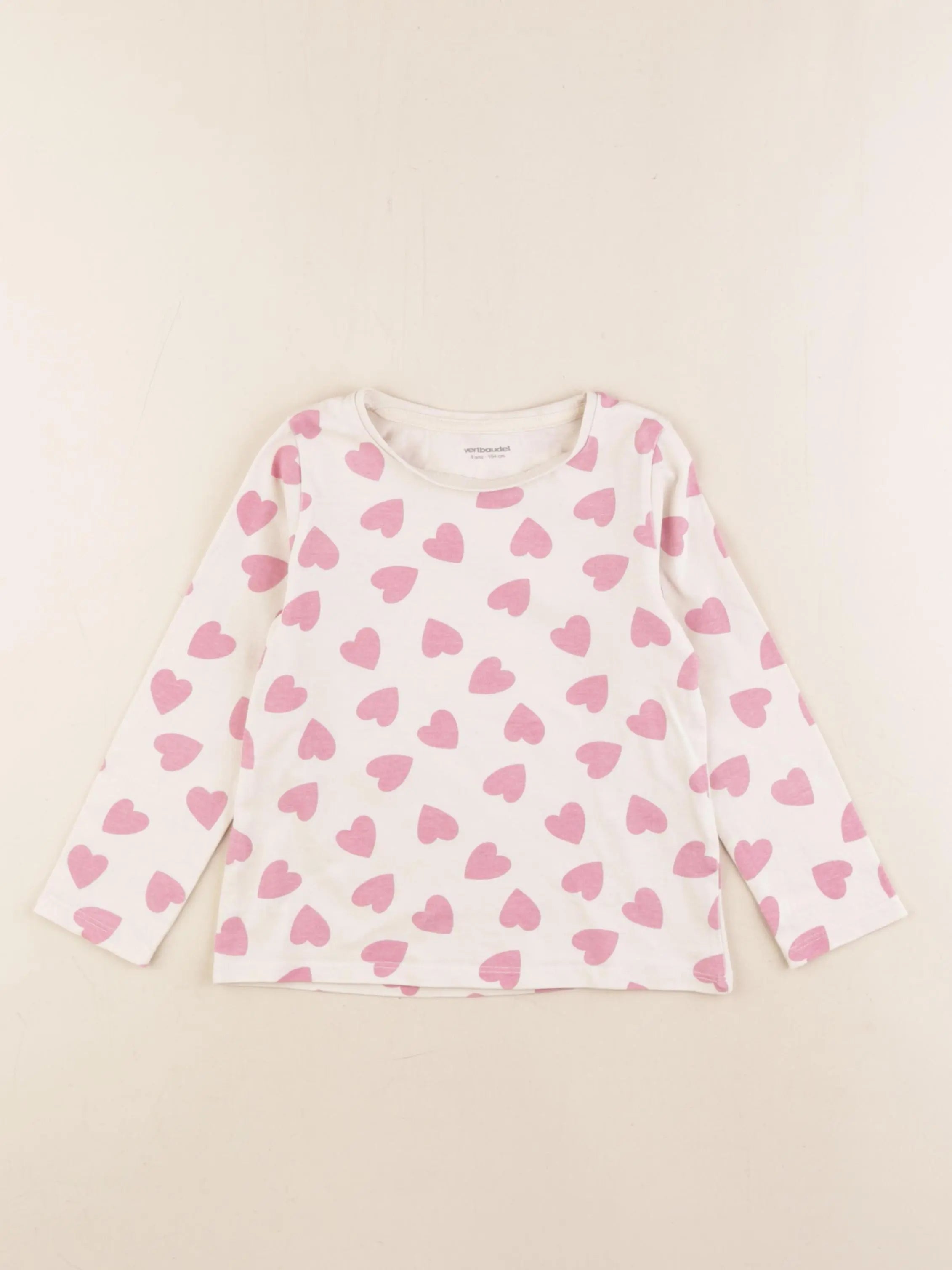 Vertbaudet - tee-shirt rose - 4 ans