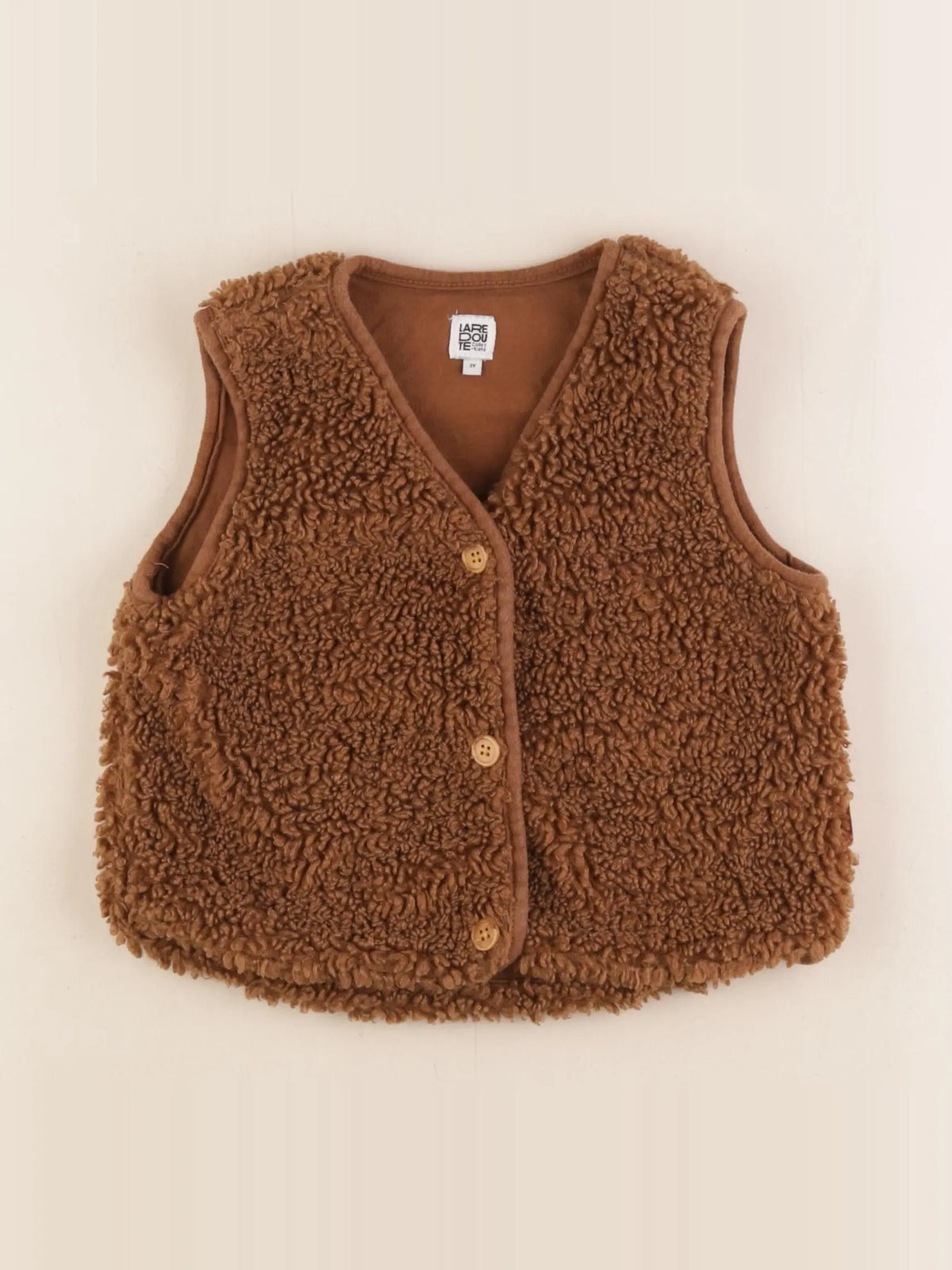 La Redoute - gilet marron - 3 ans
