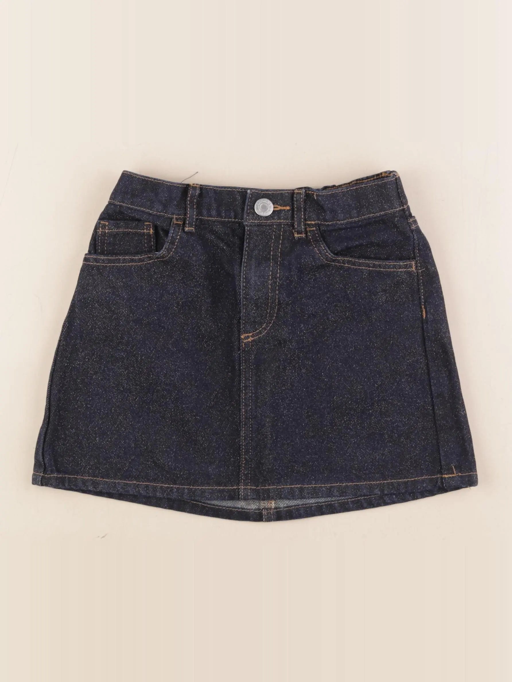 H&M - jupe bleu - 6/7 ans