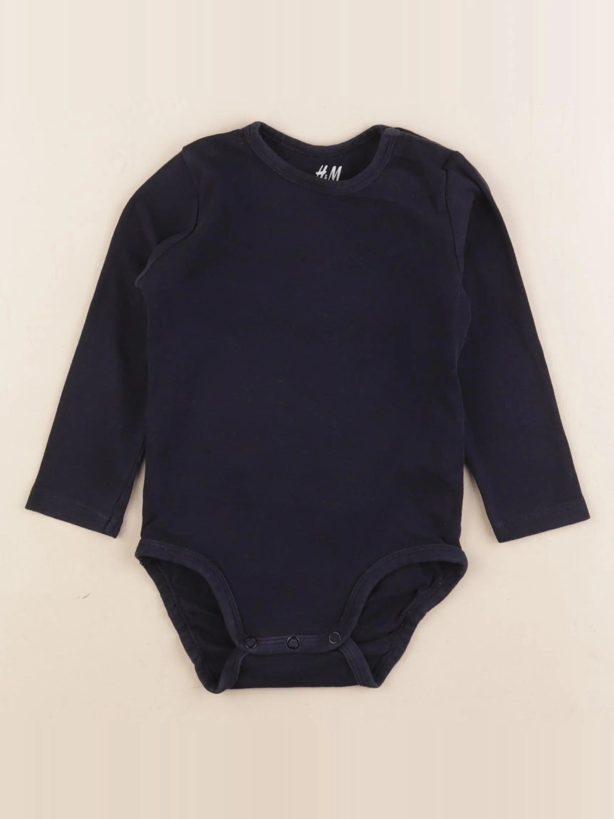 H&M - body bleu - 12/18 mois