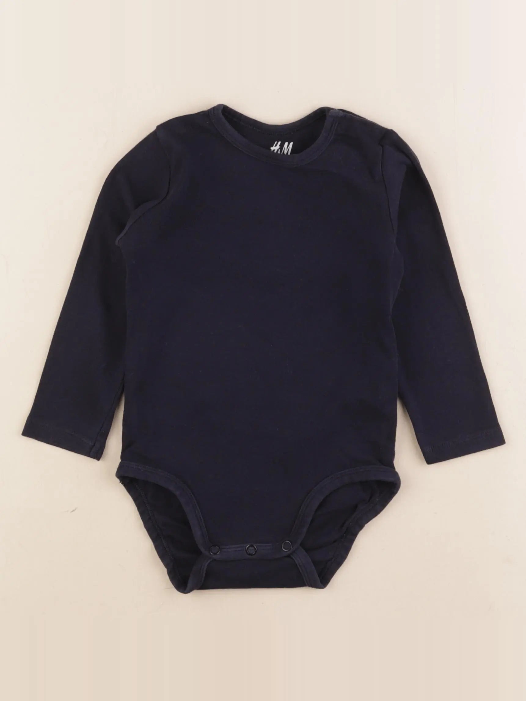 H&M - body bleu - 12/18 mois