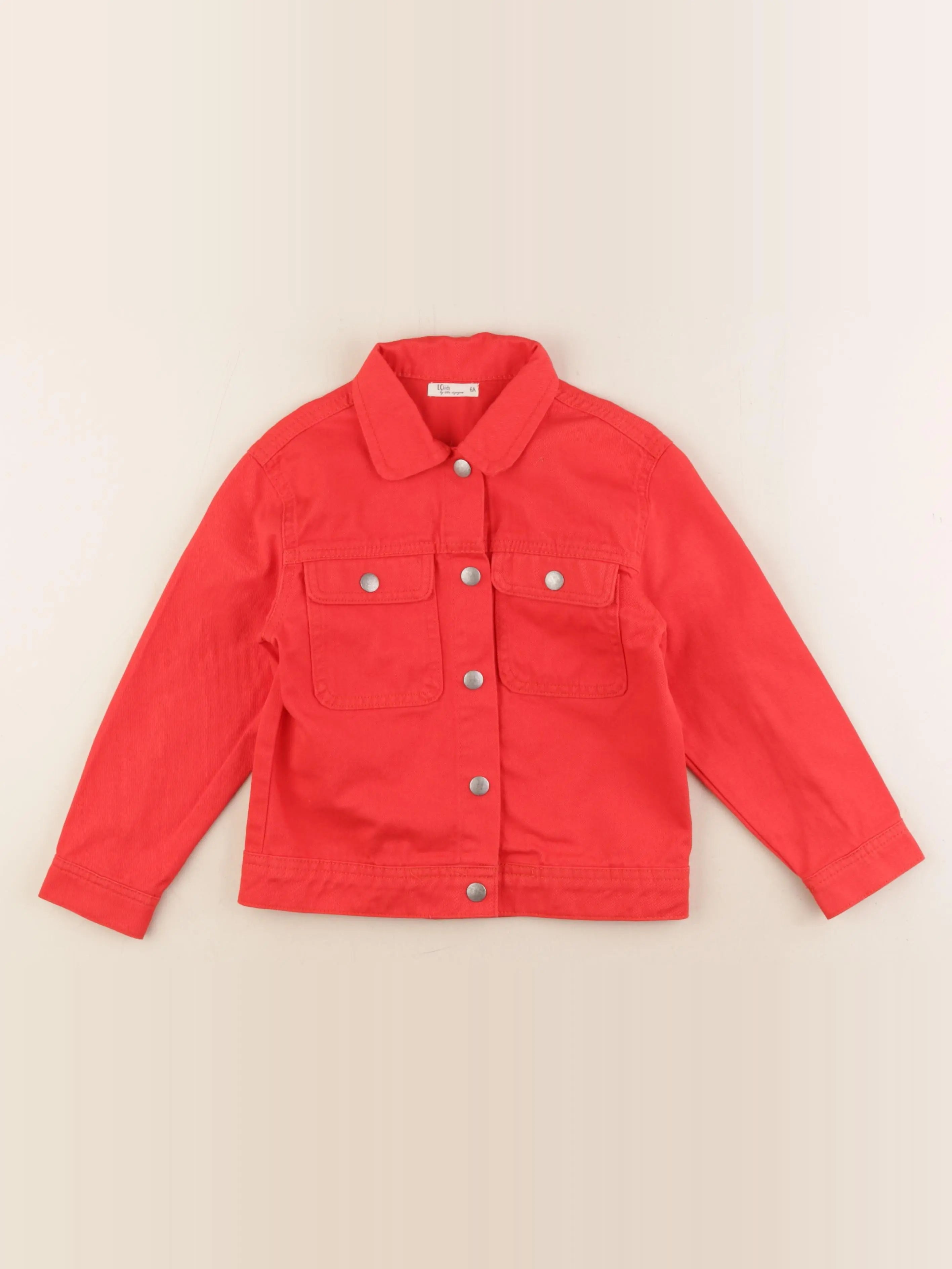 Little Cigogne - veste rouge - 6 ans