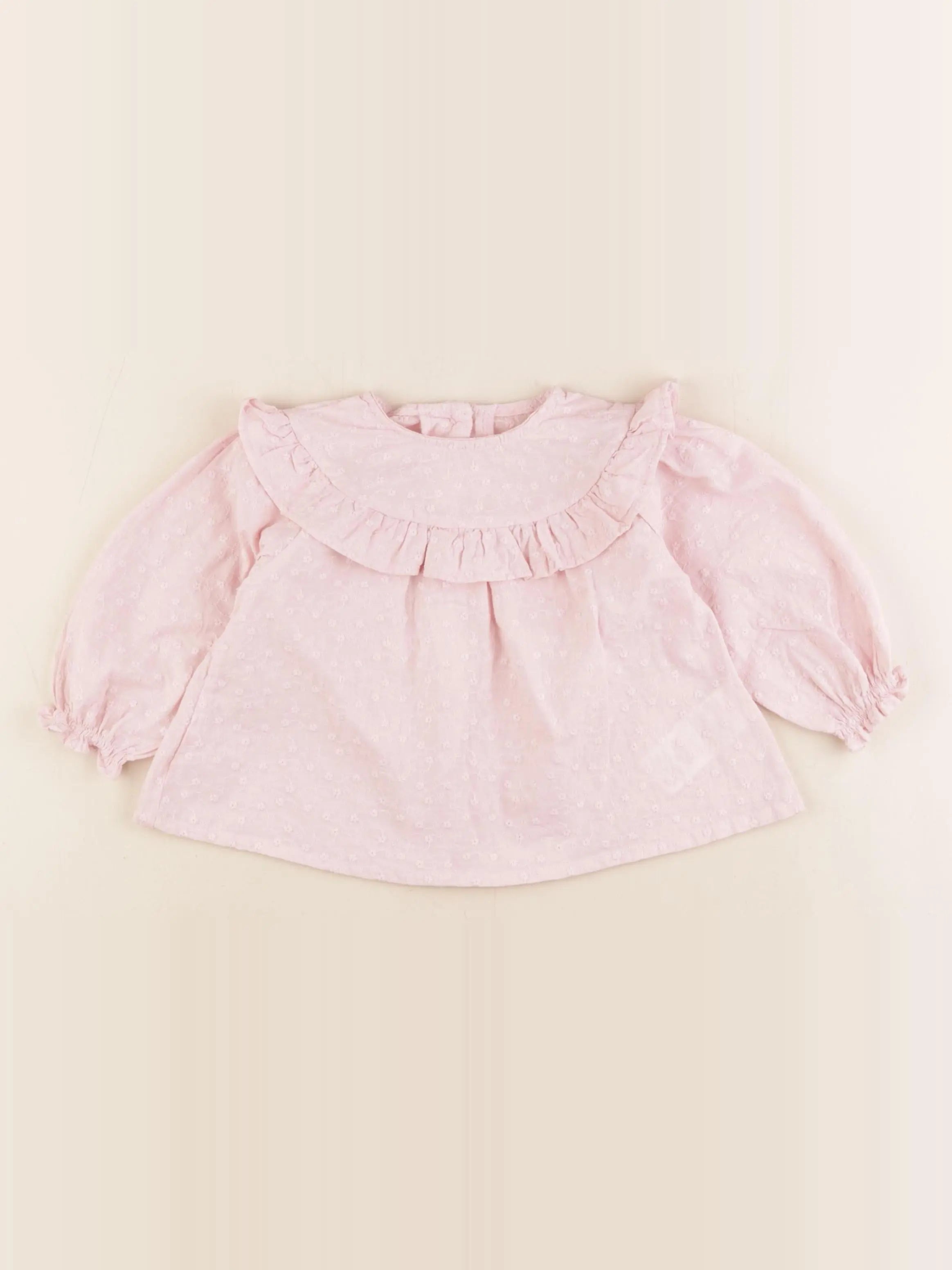 Vertbaudet - blouse rose - 12 mois