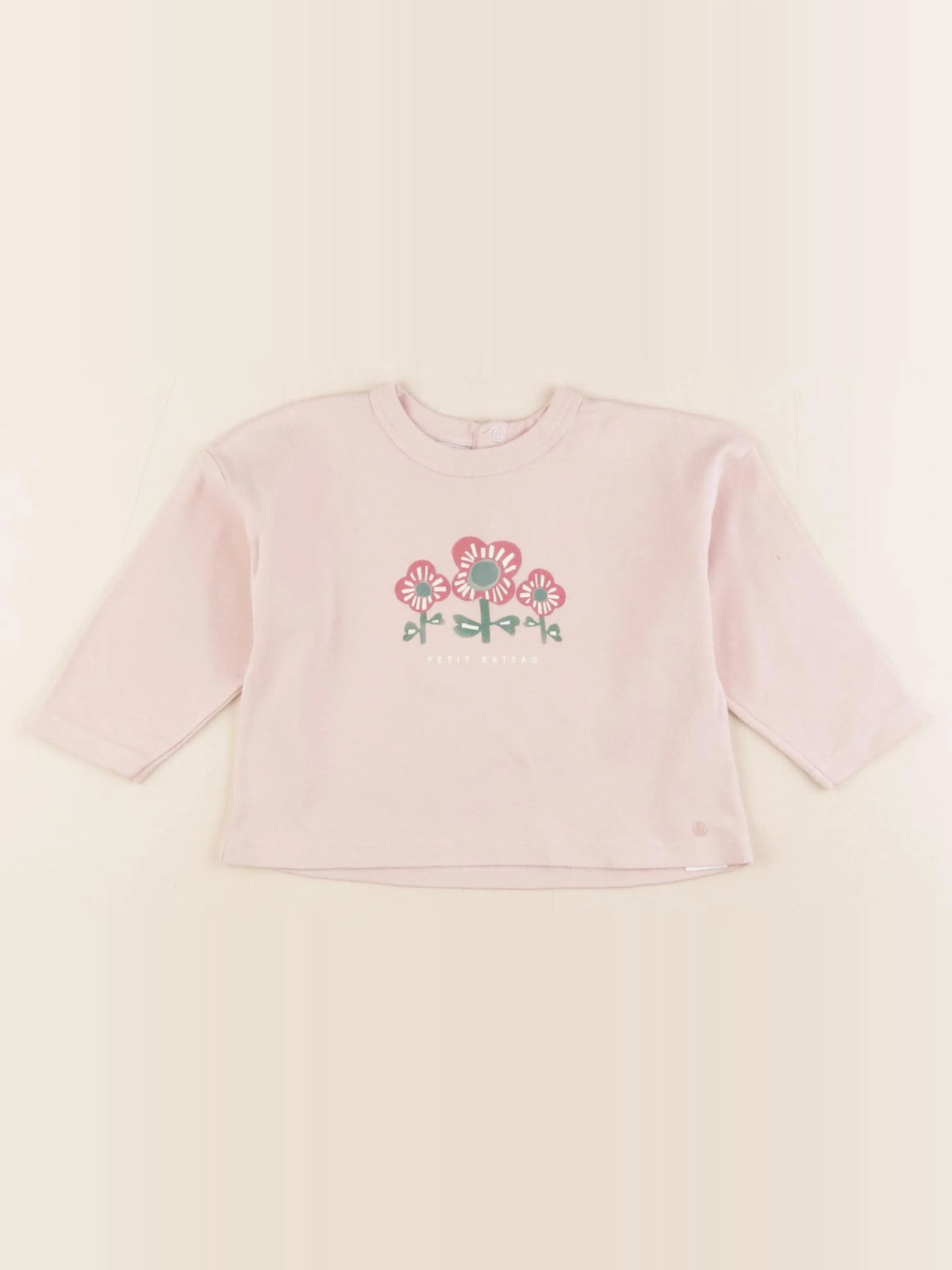 Petit Bateau - tee-shirt rose - 18 mois