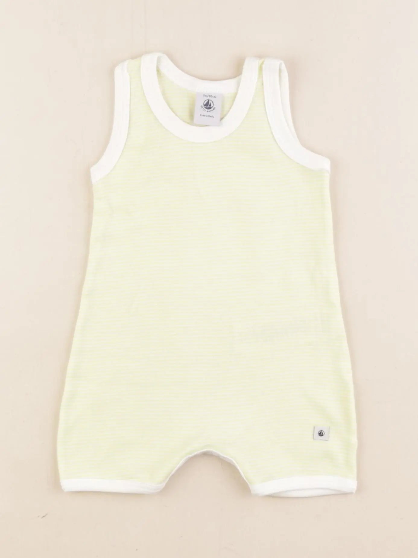 Petit Bateau - pyjama coton jaune - 3 mois