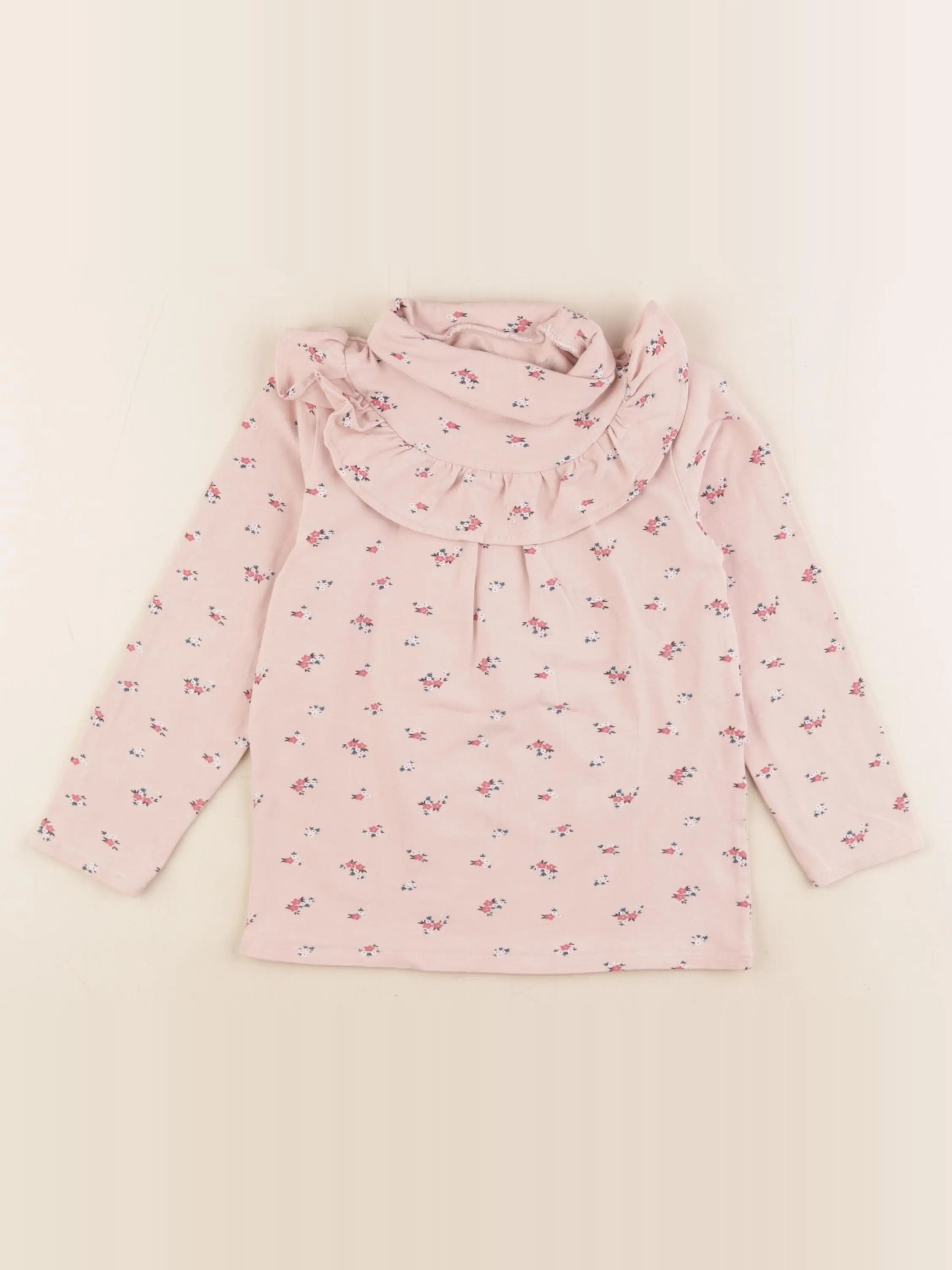 Vertbaudet - sous-pull rose - 6 ans