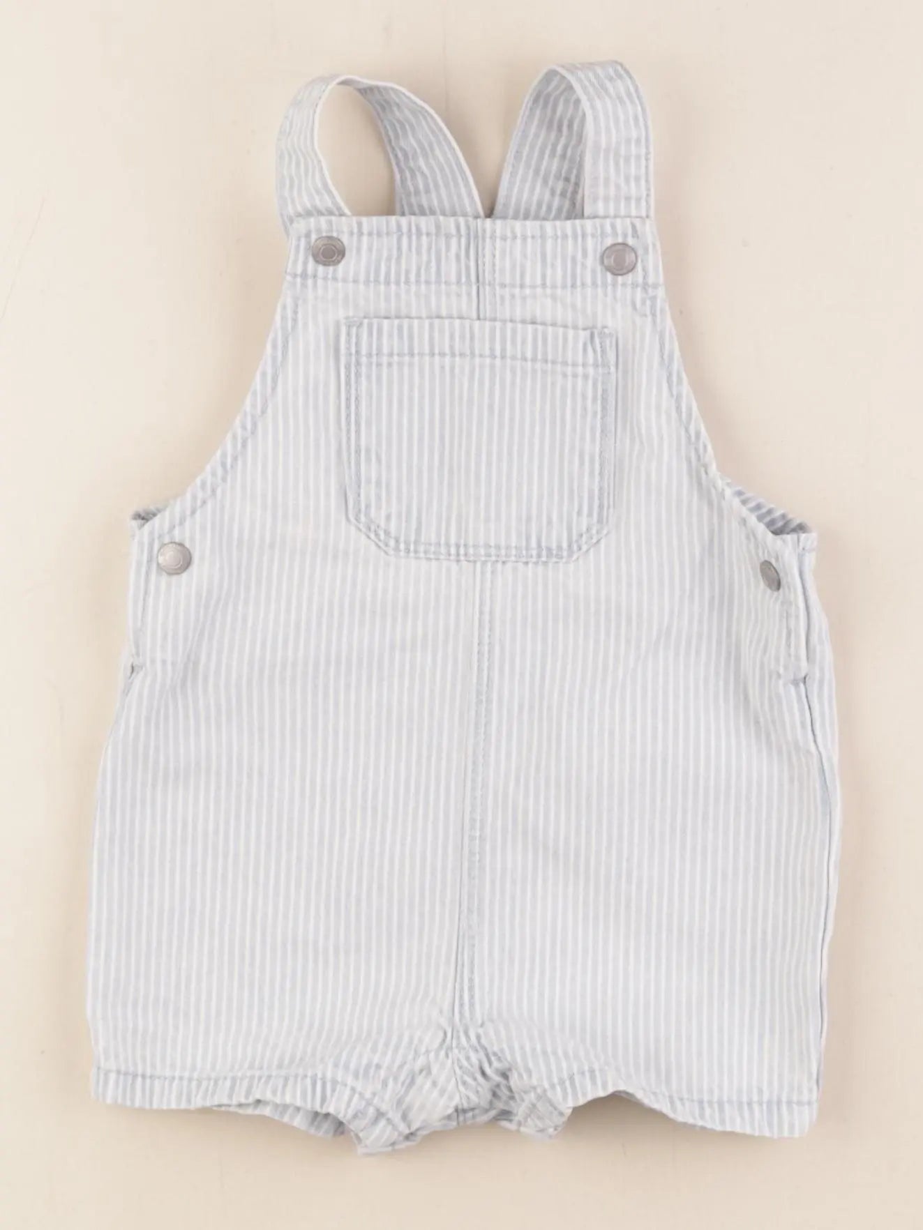 Vertbaudet - salopette bleu, blanc - 12 mois