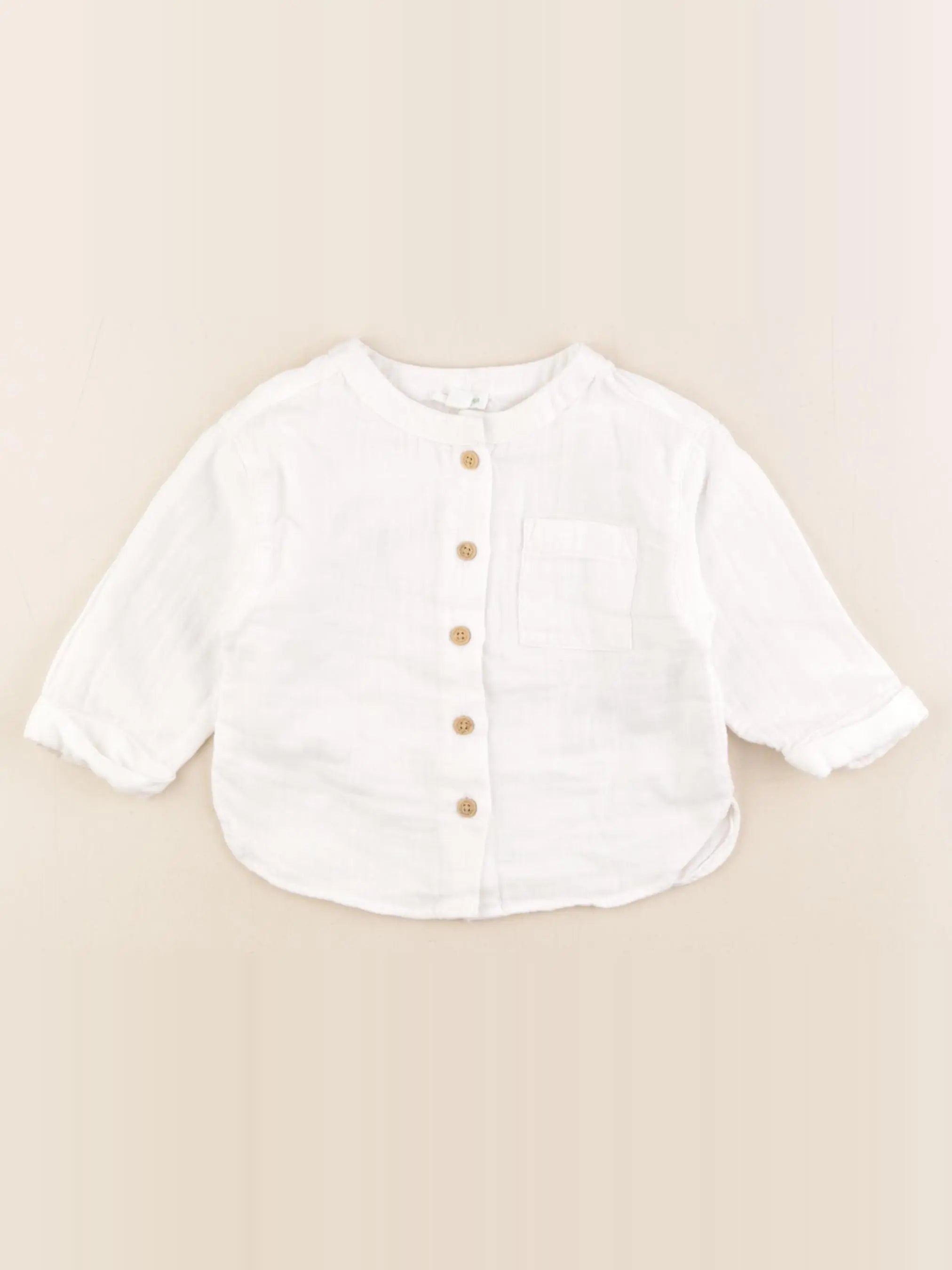 Vertbaudet - chemise blanc - 12 mois