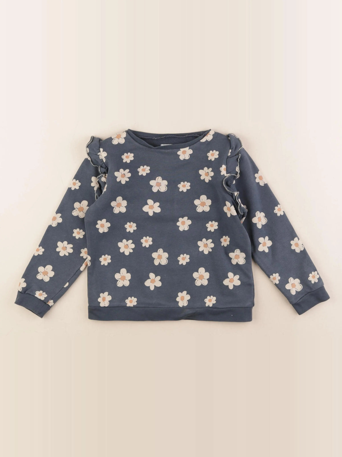 Vertbaudet - sweat bleu - 6 ans