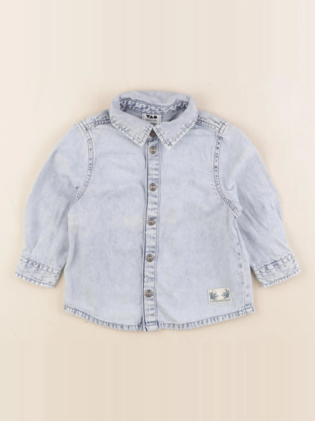 Tape à l'oeil - chemise bleu - 18 mois