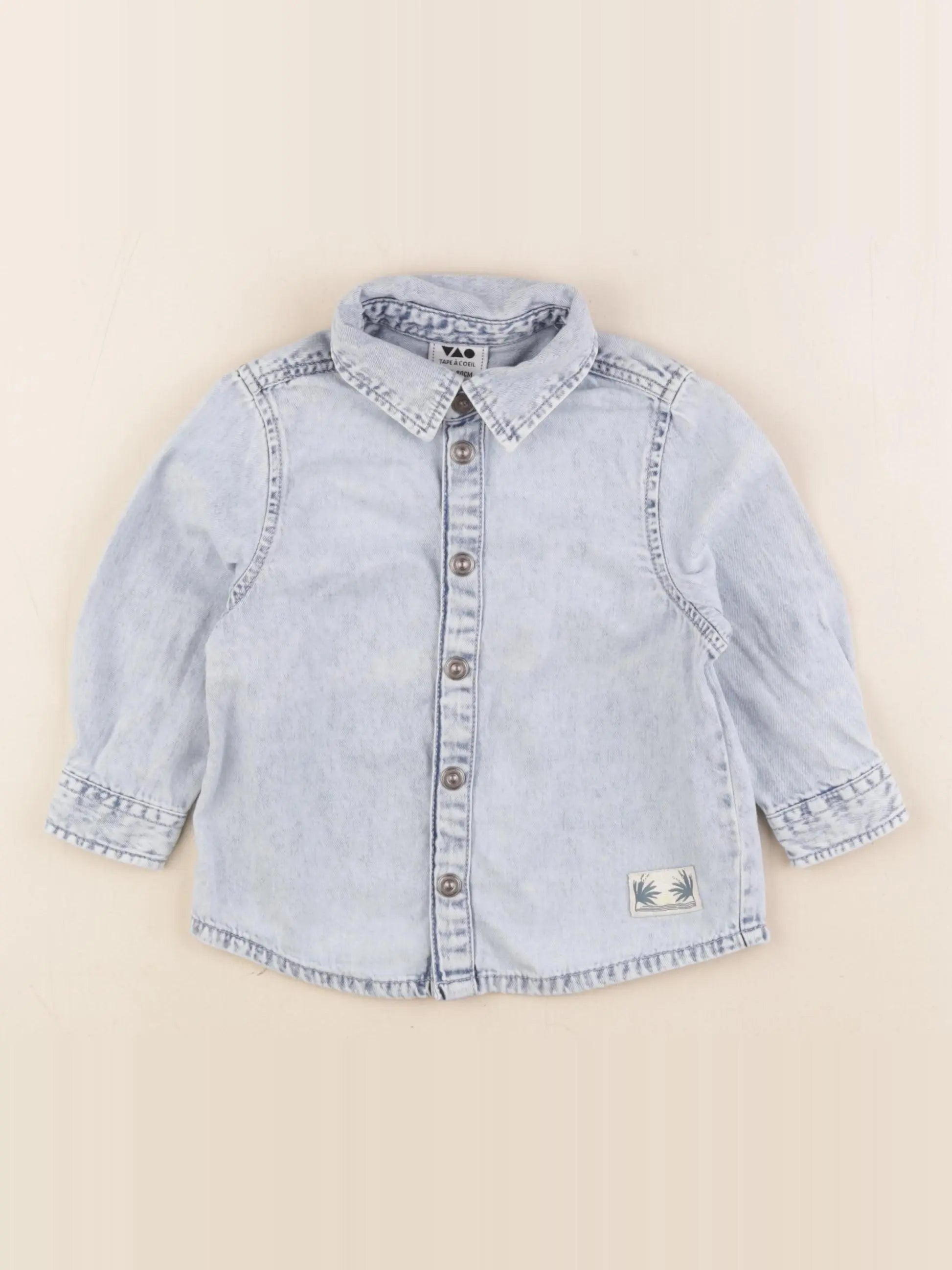 Tape à l'oeil - chemise bleu - 18 mois