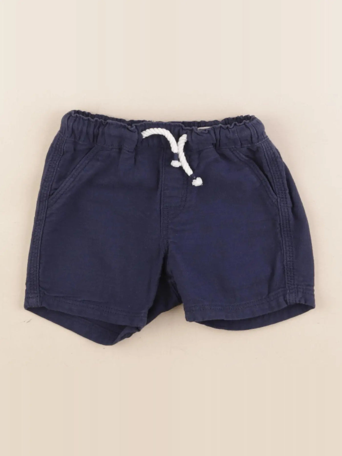 H&M - short bleu - 9/12 mois