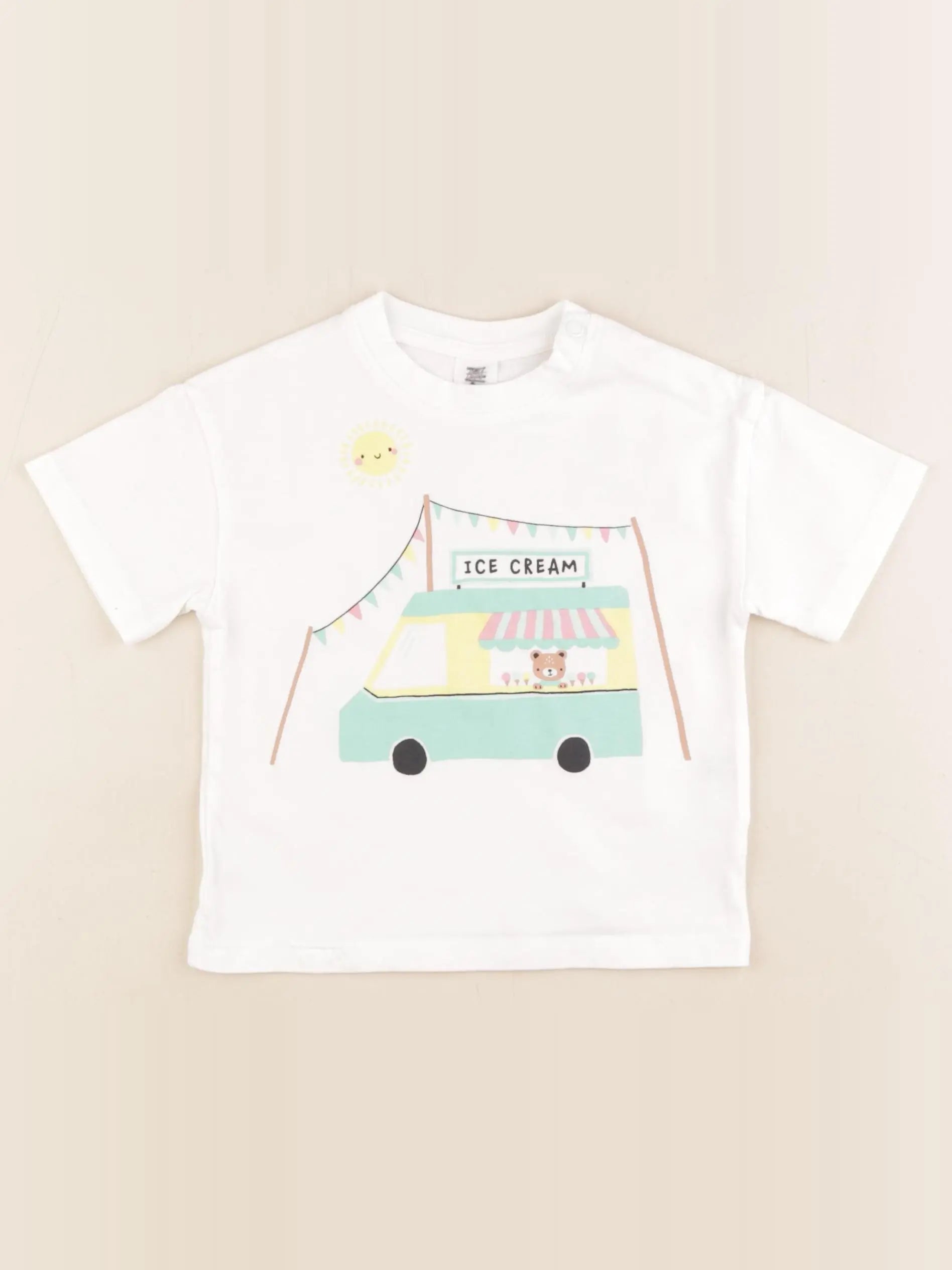 H&M - tee-shirt blanc - 9/12 mois