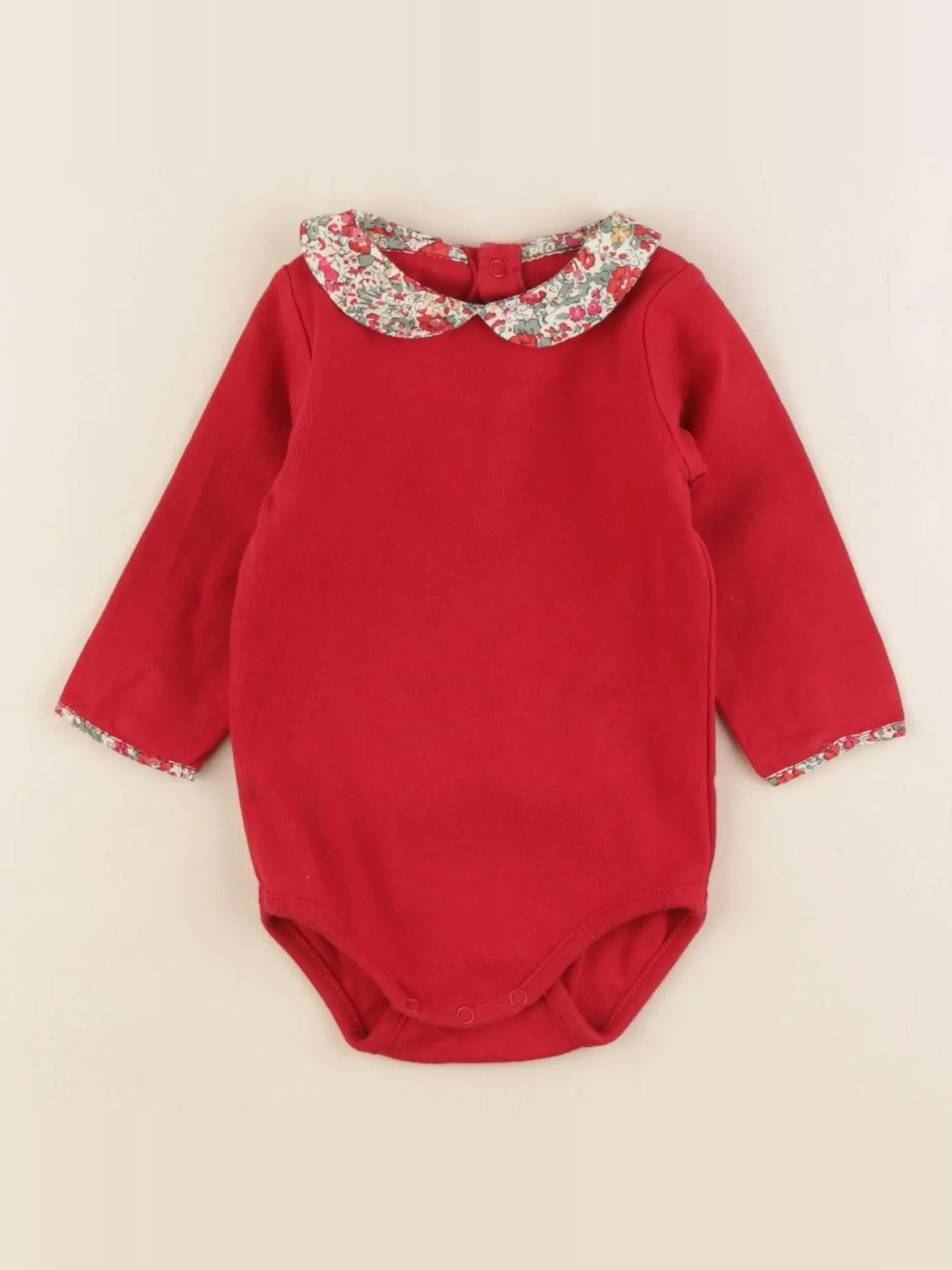 Jacadi - body liberty rouge - 6 mois