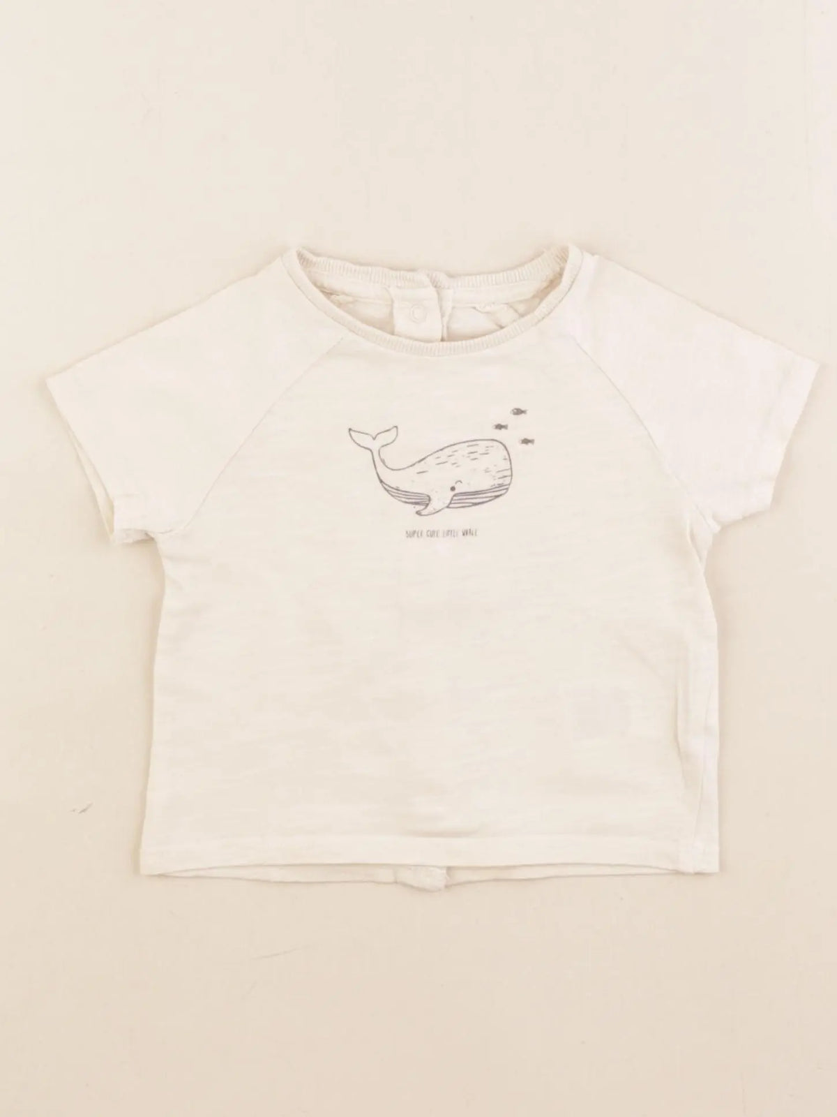 Vertbaudet - tee-shirt blanc - 6 mois