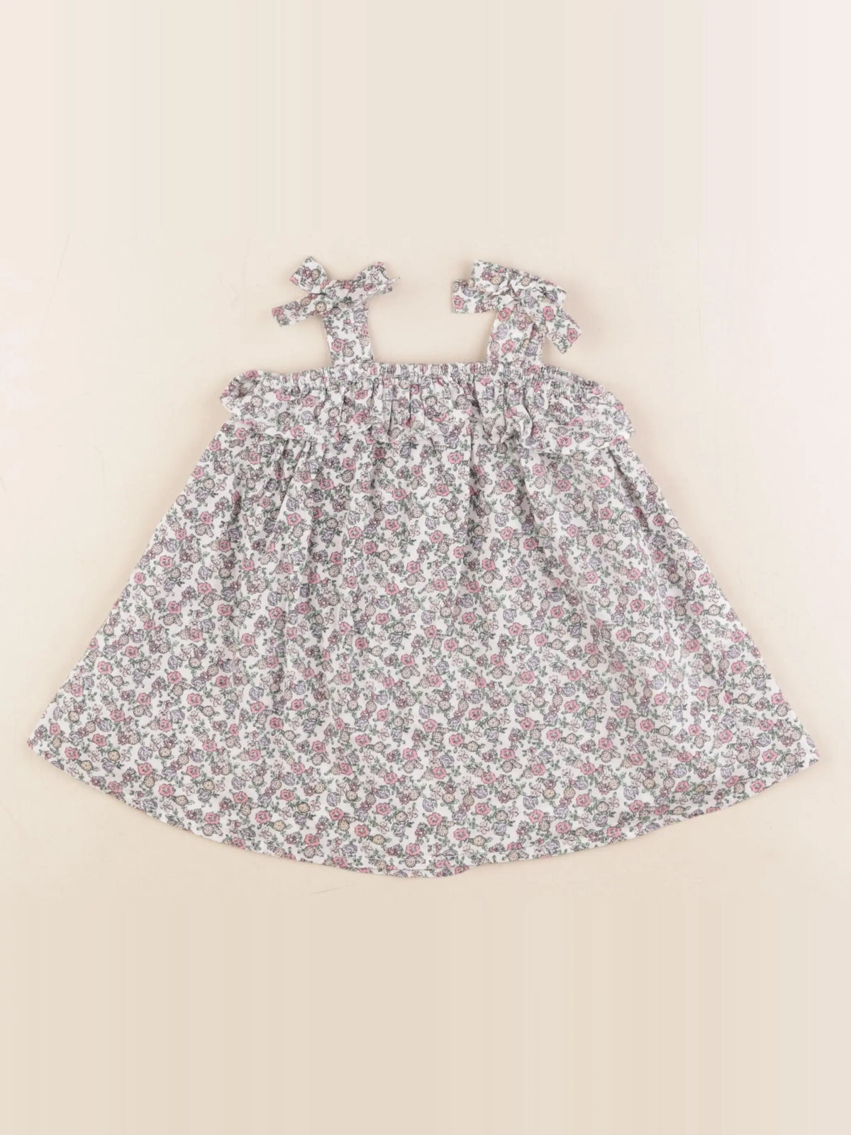 Vertbaudet - robe multicolore - 9 mois