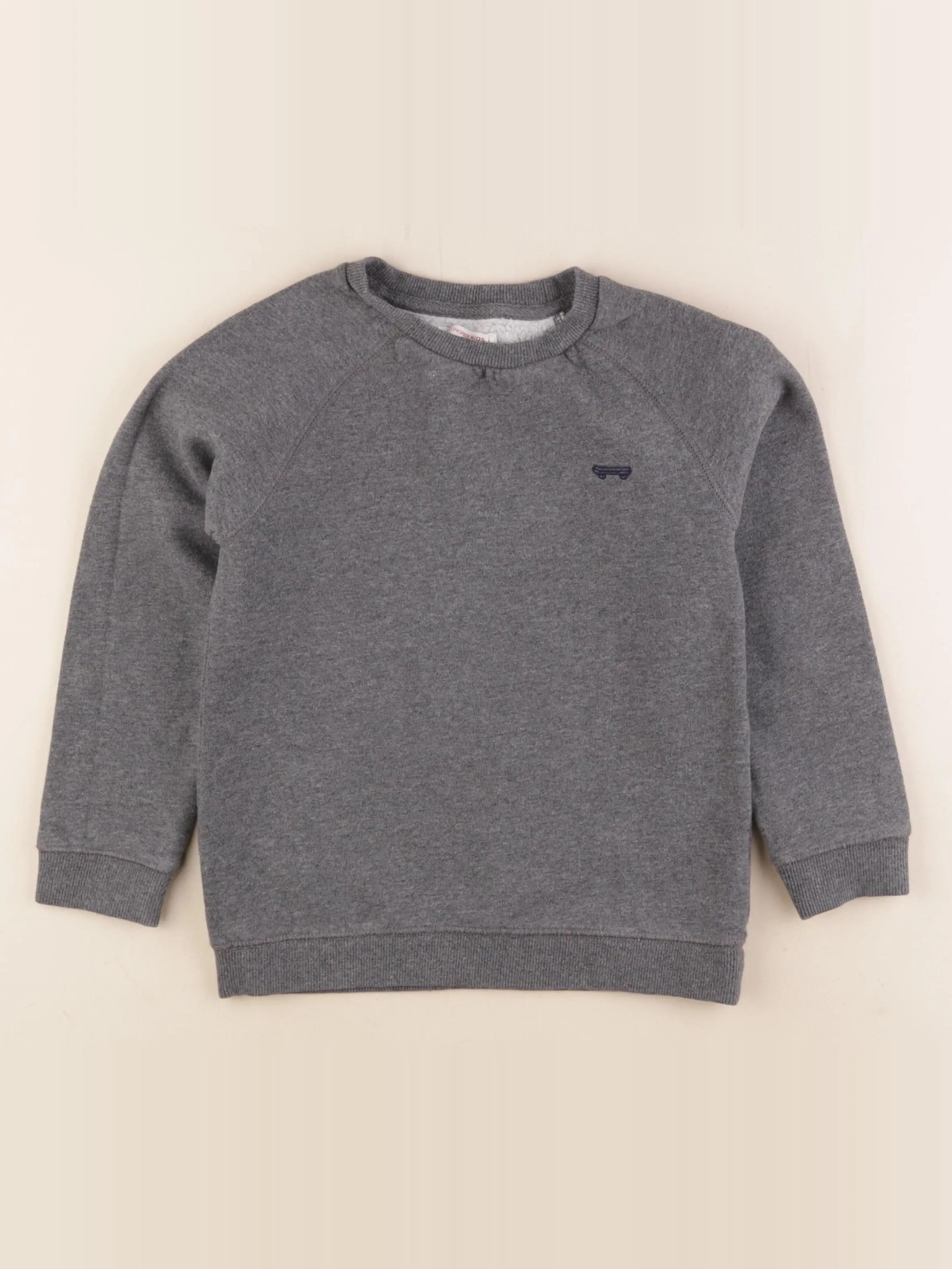 Monoprix - sweat gris - 8 ans
