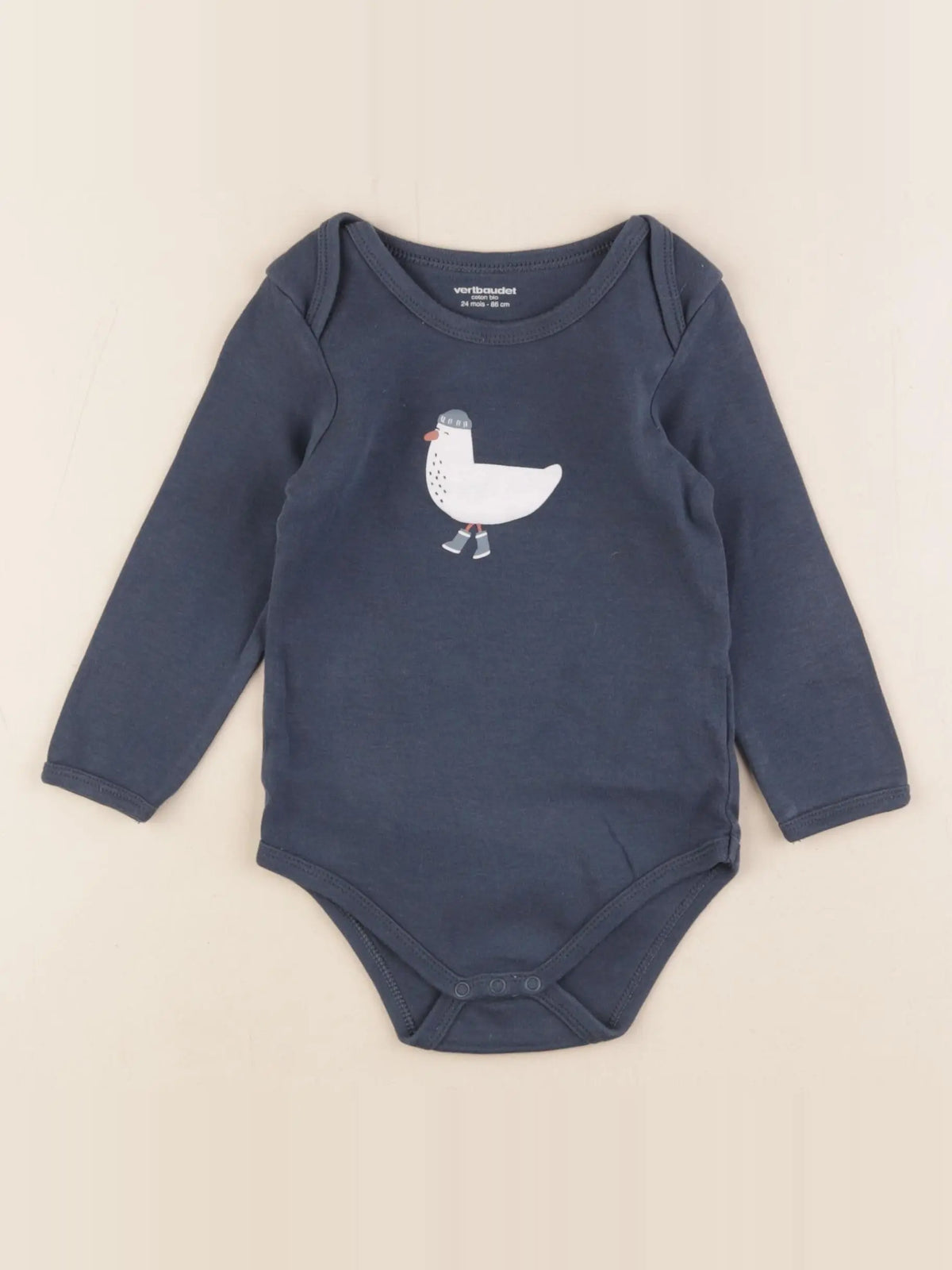 Vertbaudet - body bleu - 24 mois